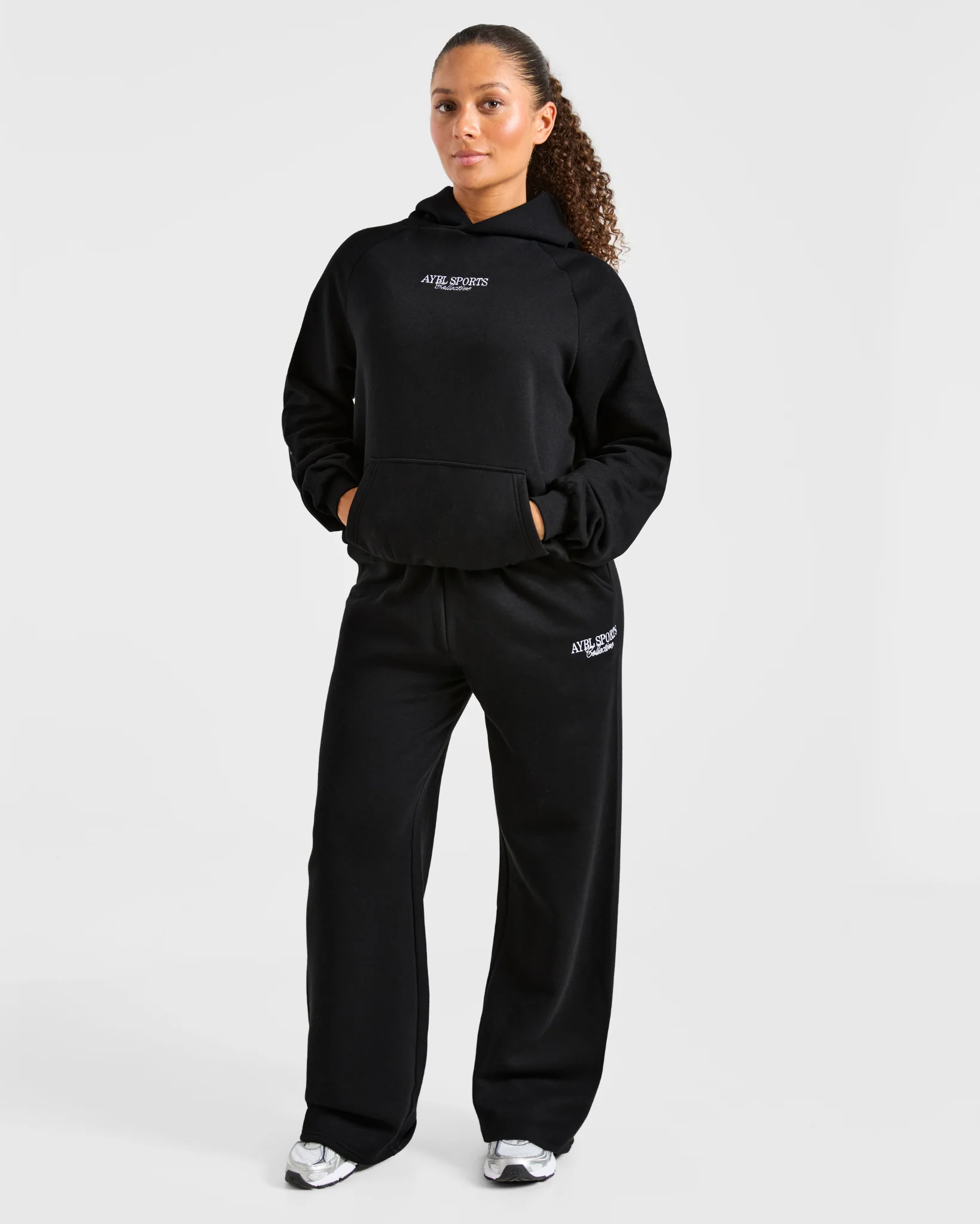 Sports Collective Oversized Hoodie - Black - Image 3