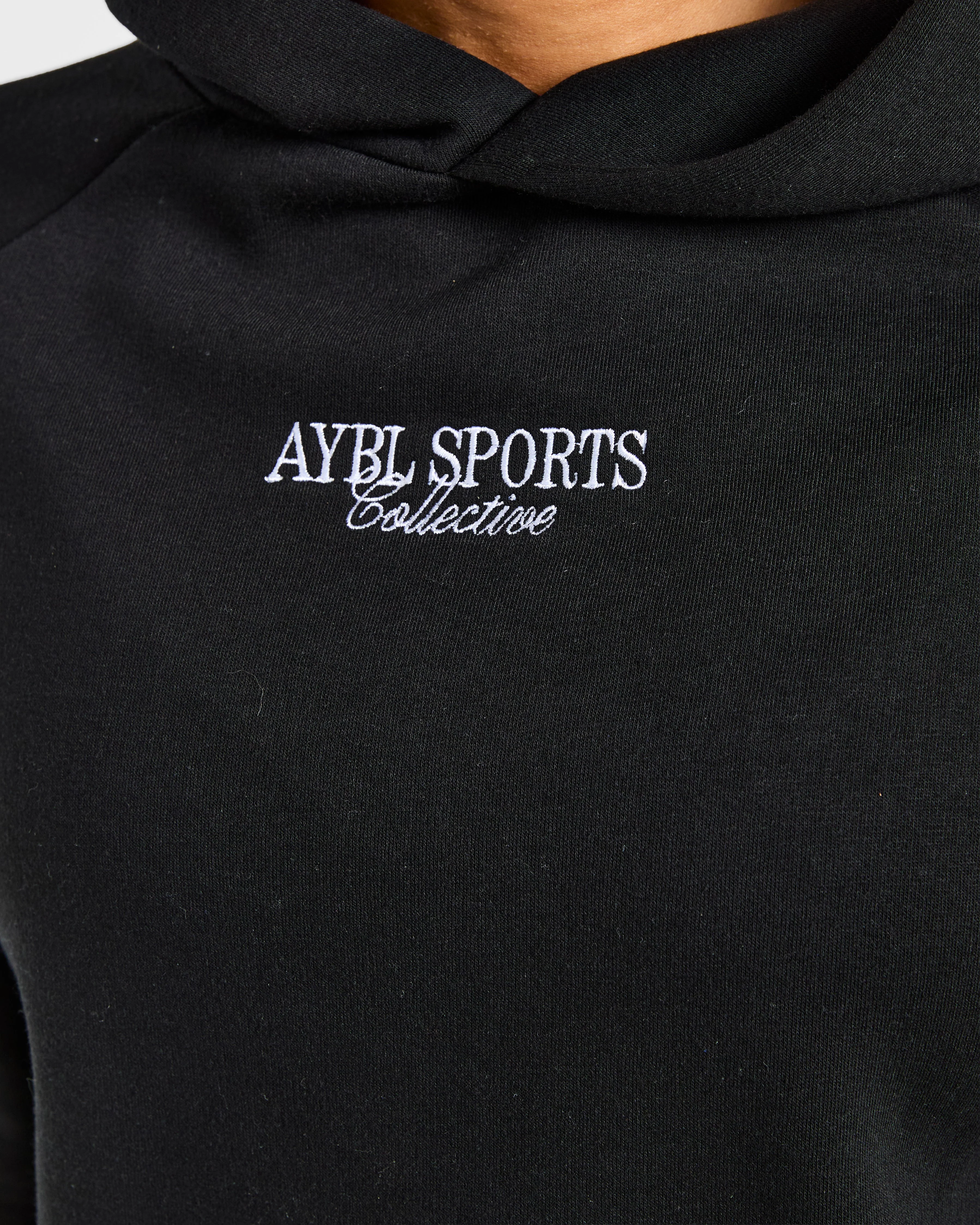Sports Collective Oversized Hoodie - Black - Image 5
