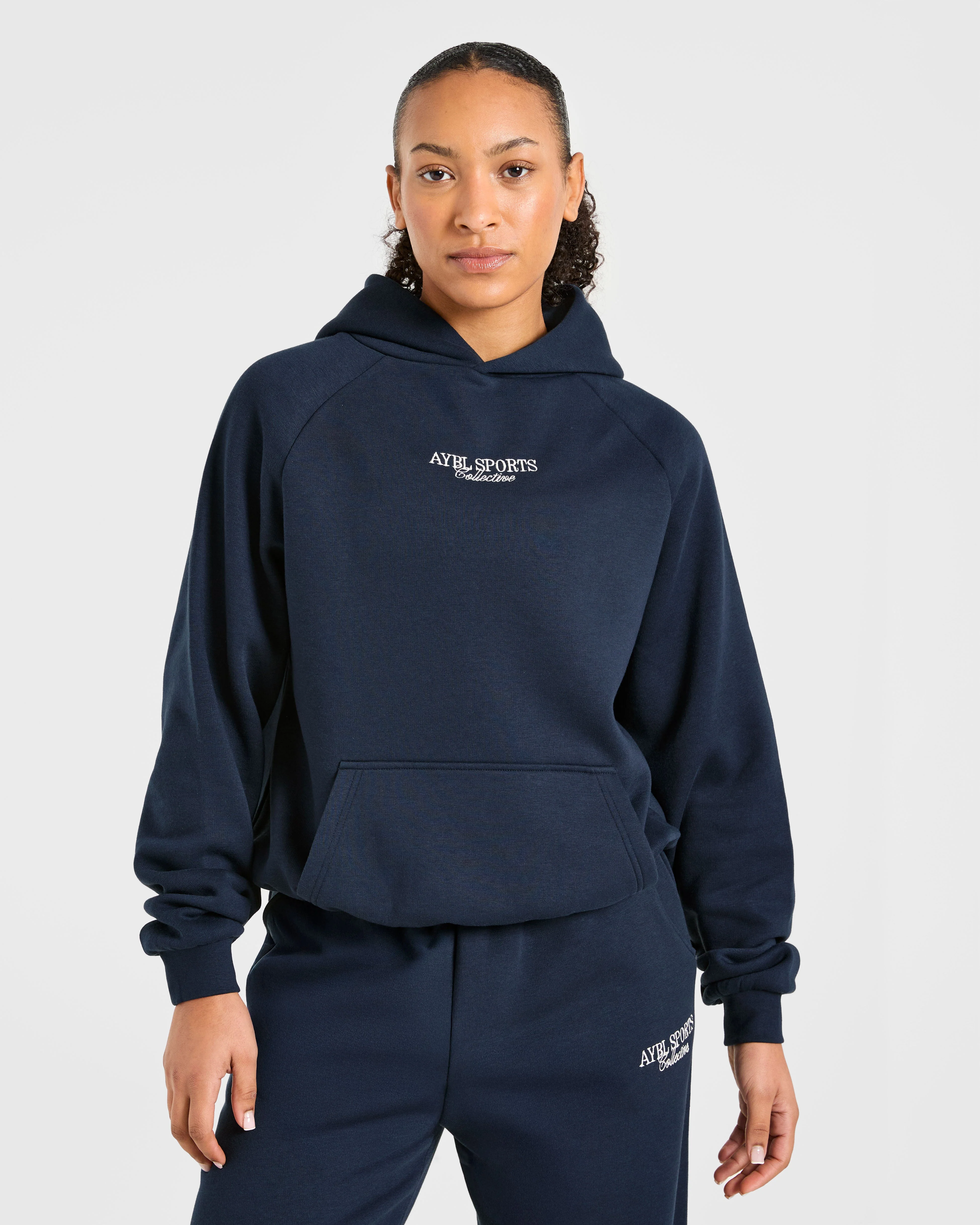Sports Collective Oversized Hoodie - True Navy - Image 2