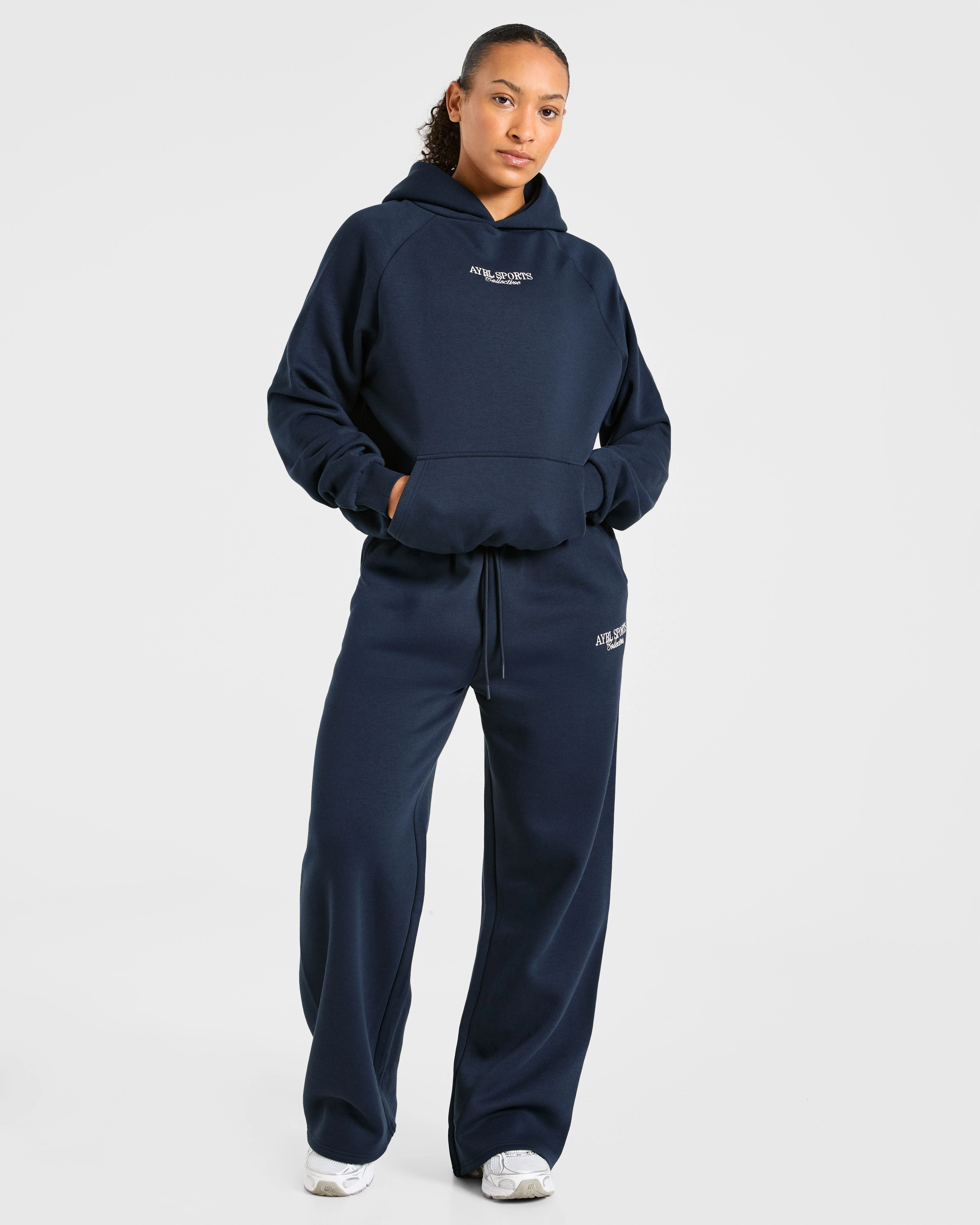 Sports Collective Oversized Hoodie - True Navy - Image 3