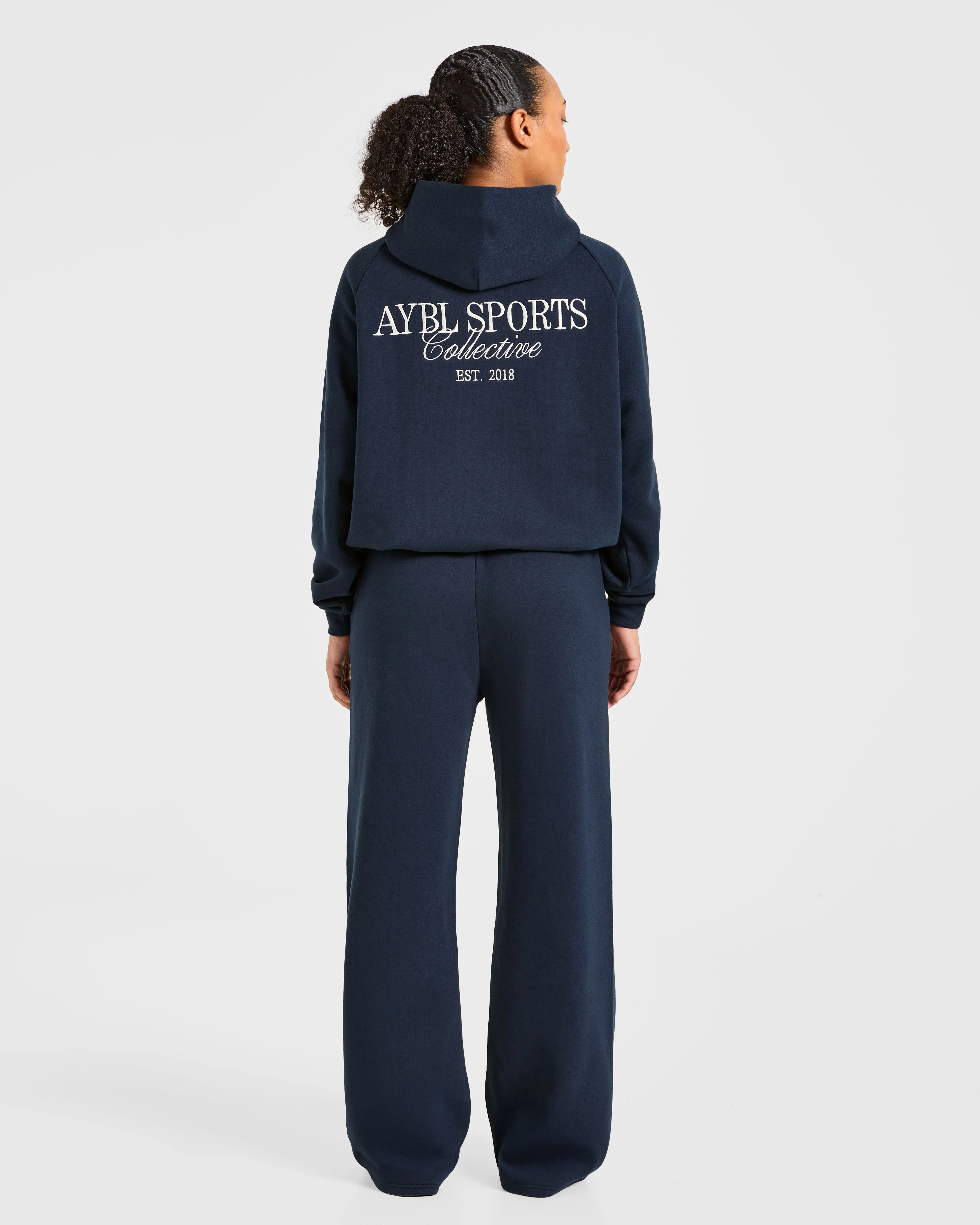 Sports Collective Oversized Hoodie - True Navy - Image 4