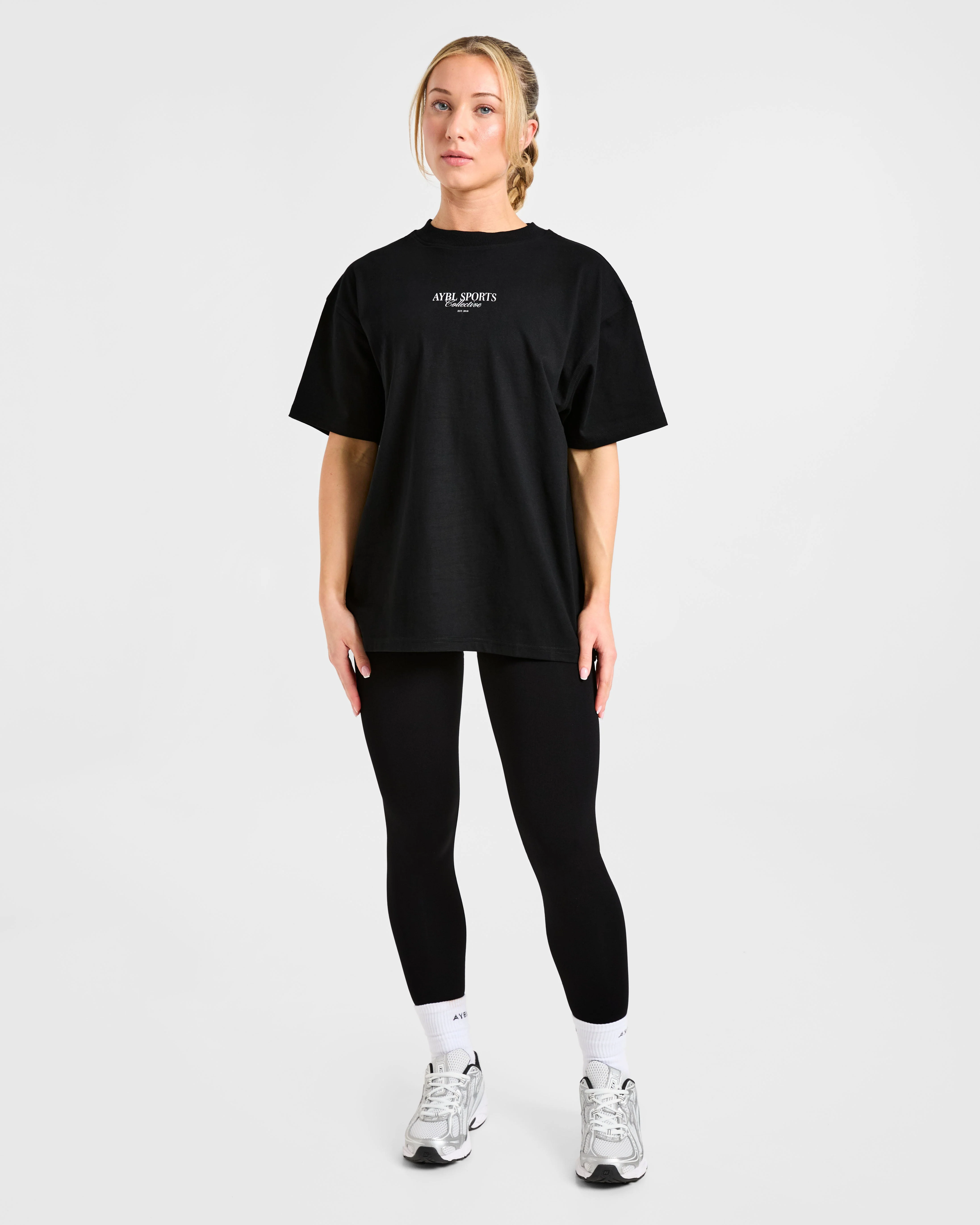 Sports Collective Oversized T Shirt - Black - Image 3