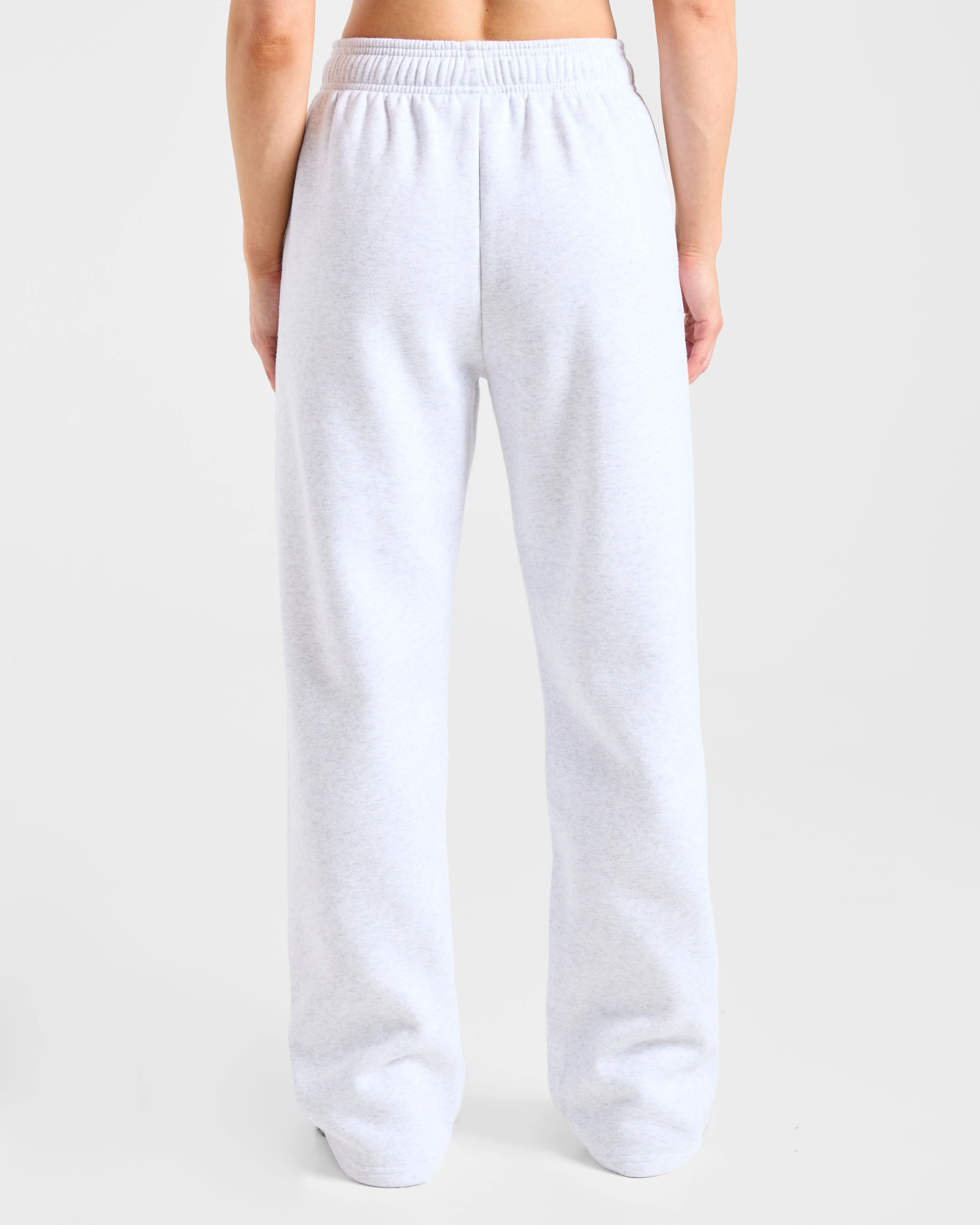 Sports Essentials Oversized Straight Leg Joggers - Heather Grey/Black - Image 2