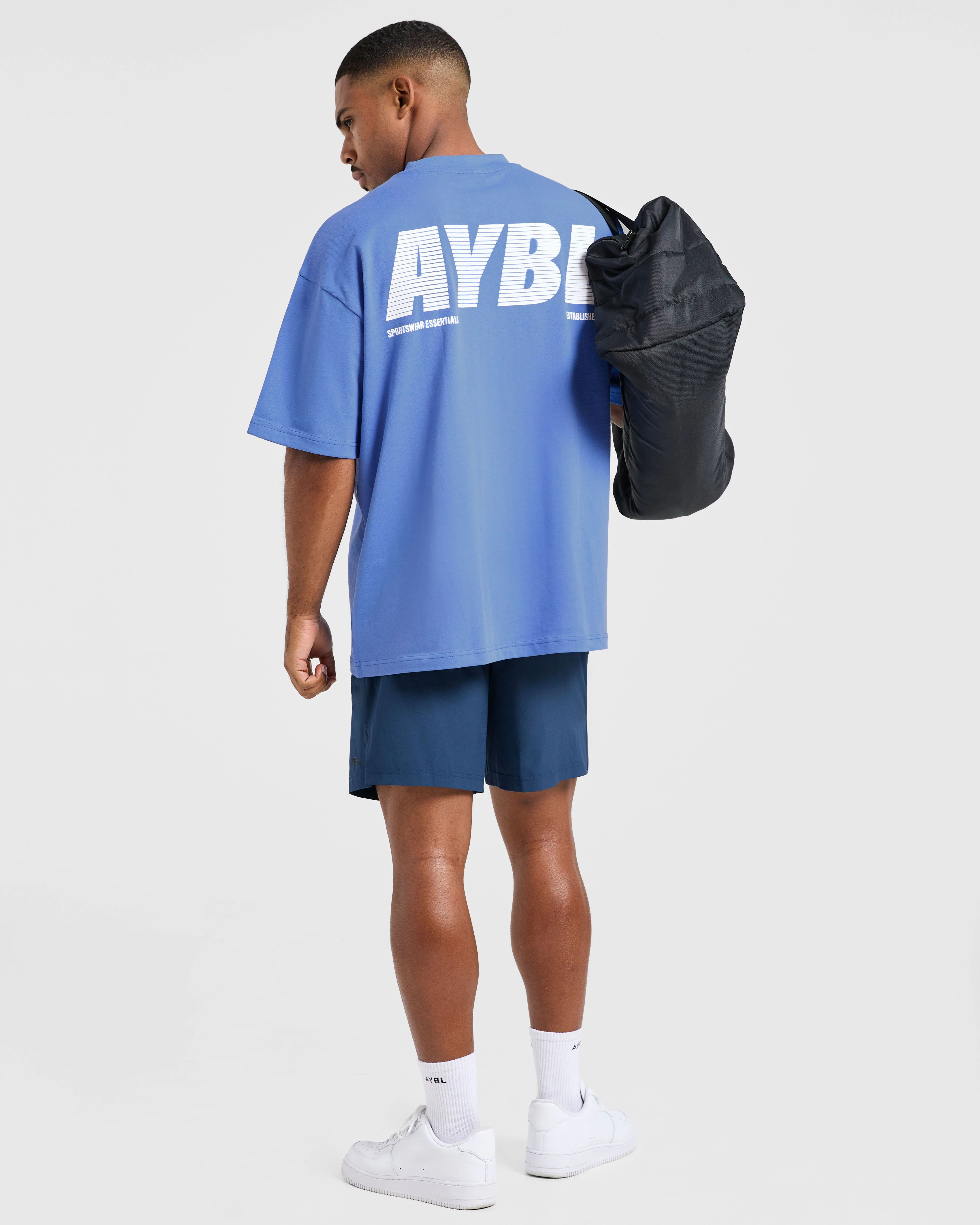 Sportswear Essentials Oversized T Shirt - Indigo Blue - Image 8