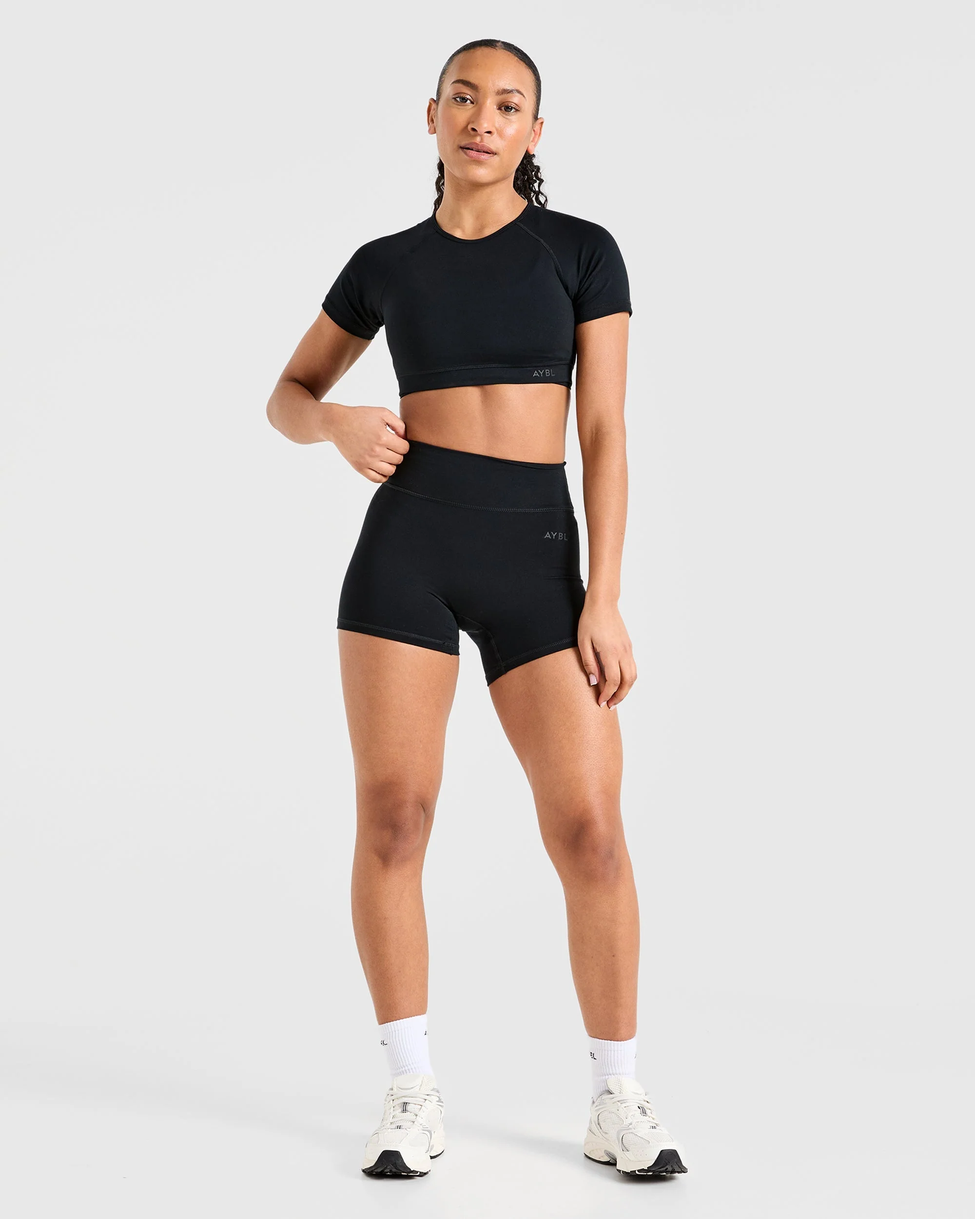 Staple Crop Top - Black - Image 3