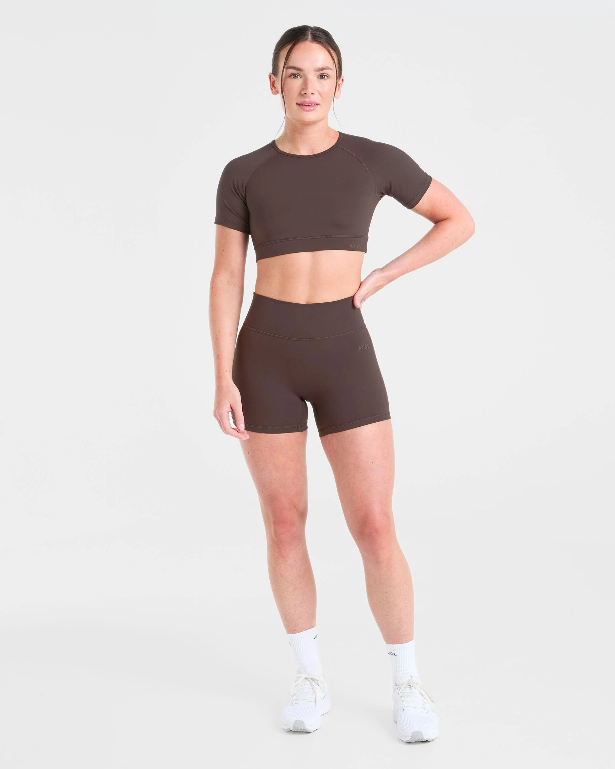 Staple Crop Top - Coffee Brown - Image 11