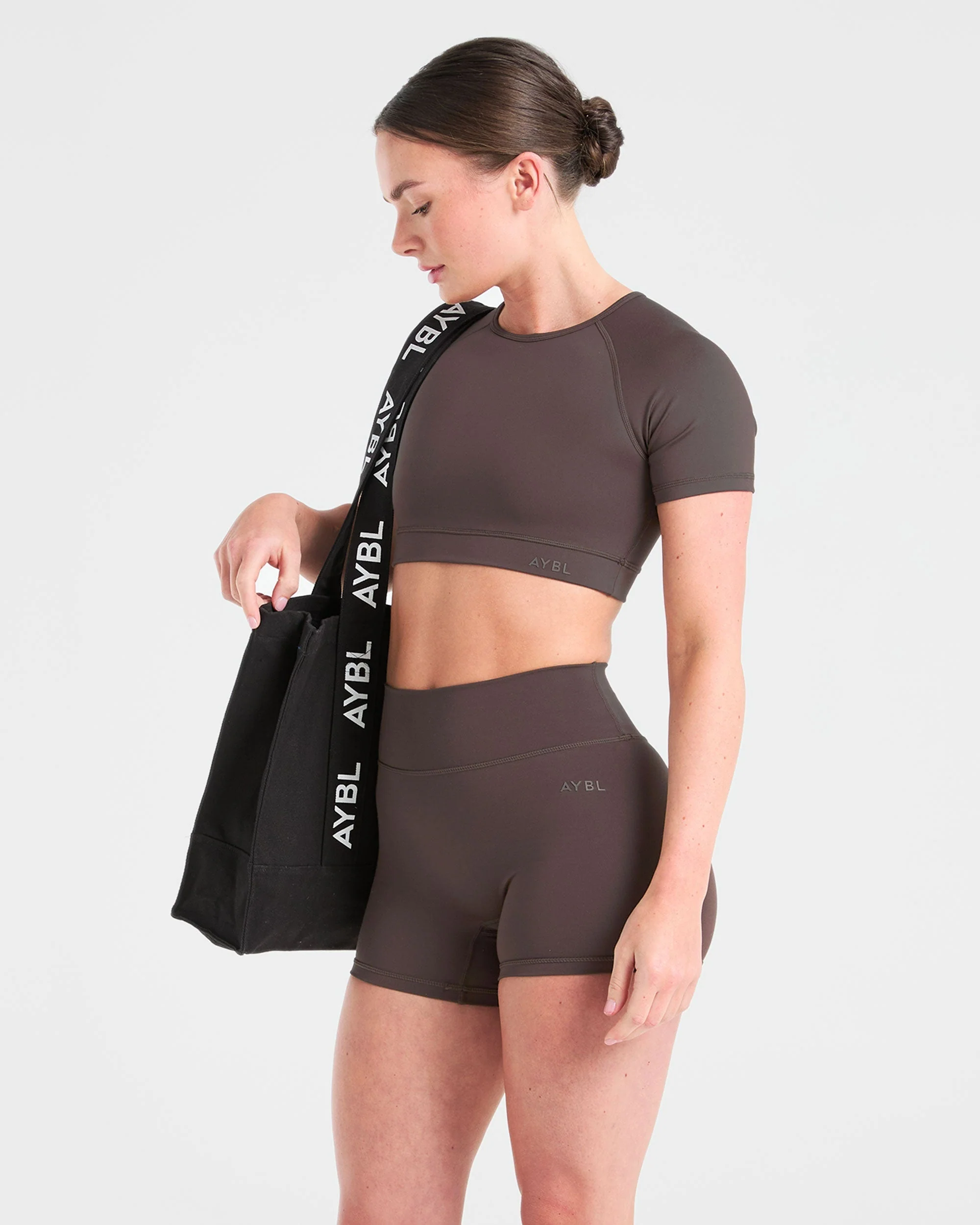 Staple Crop Top - Coffee Brown - Image 16