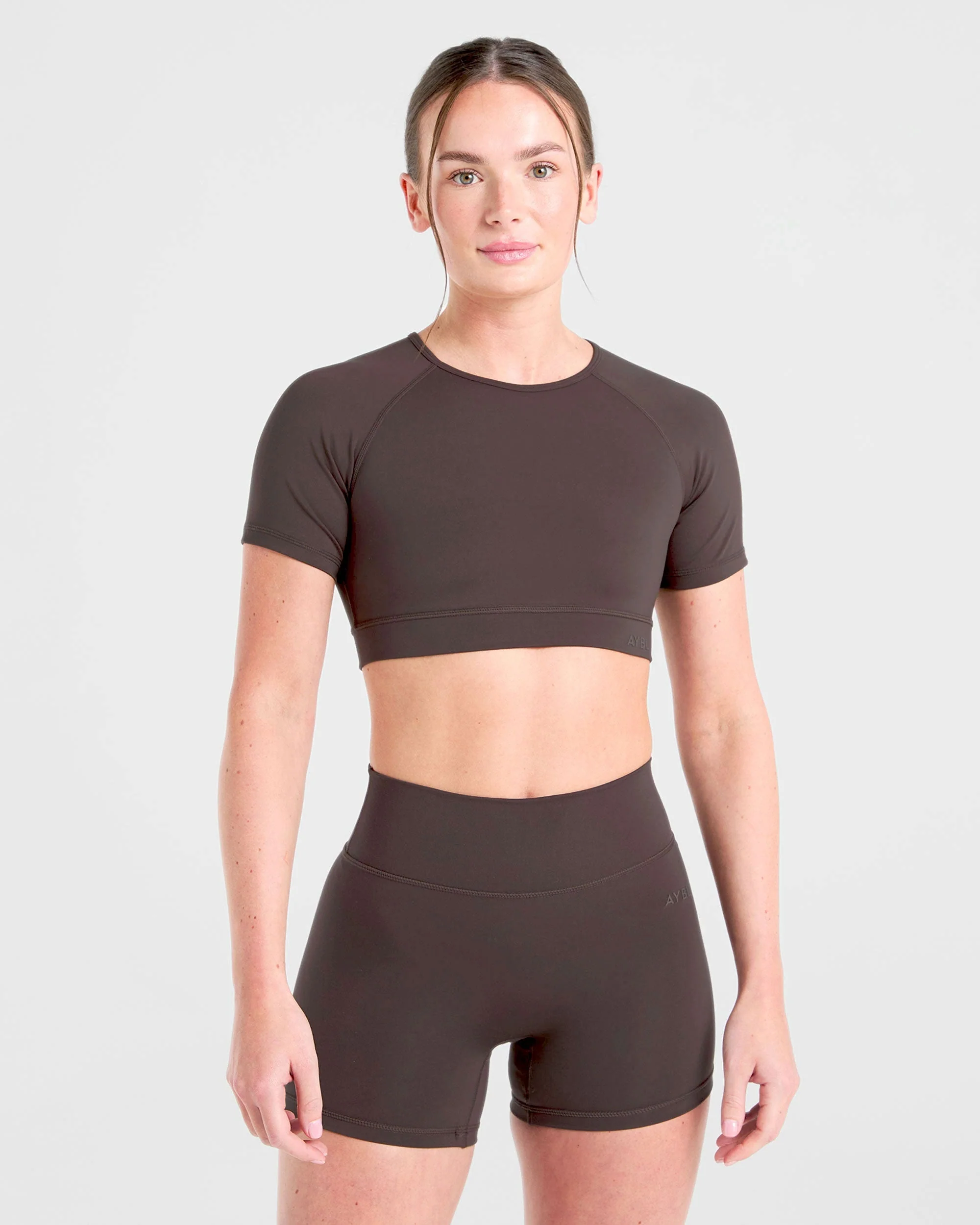 Staple Crop Top - Coffee Brown - Image 9