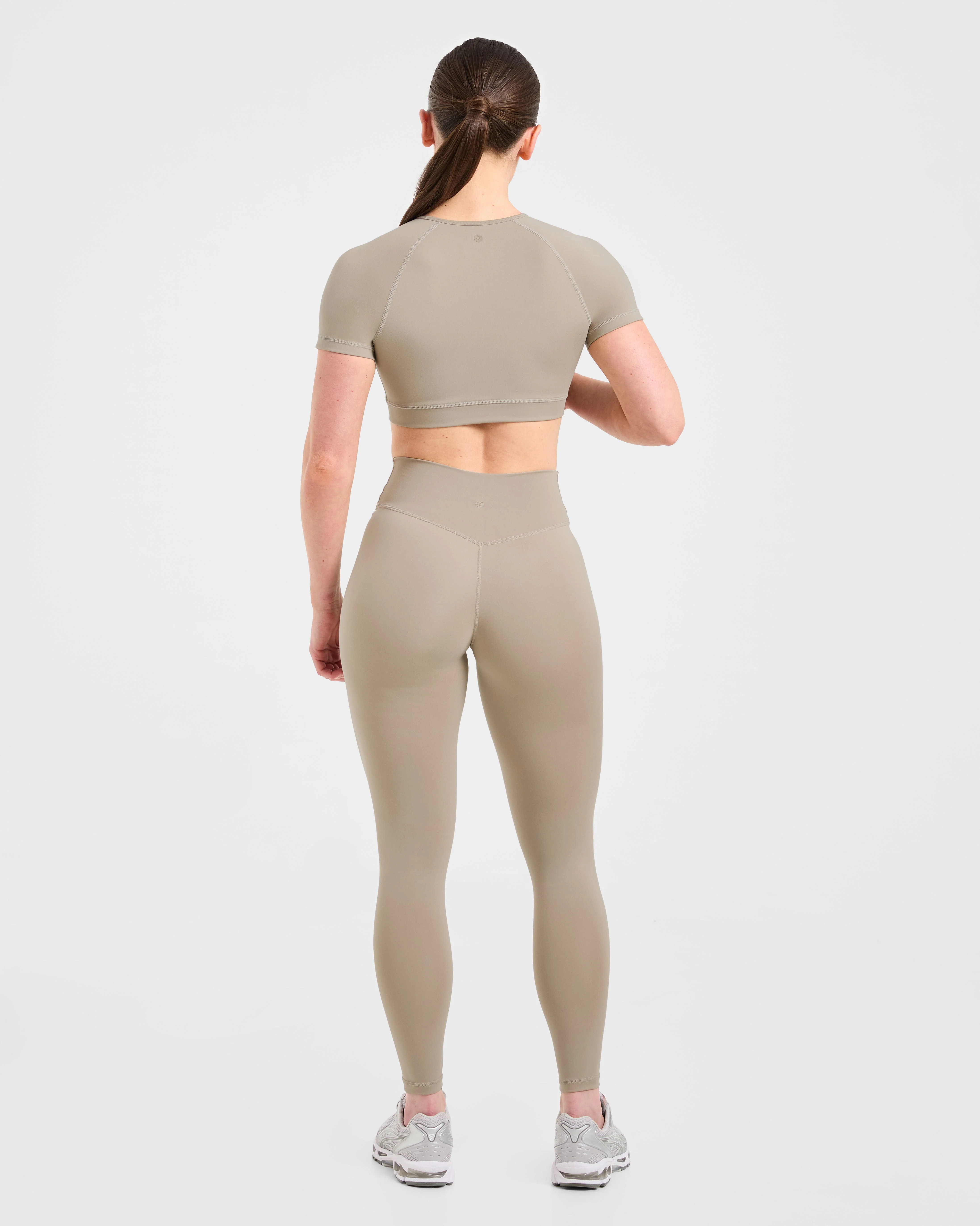 Staple Crop Top - Muted Taupe - Image 4