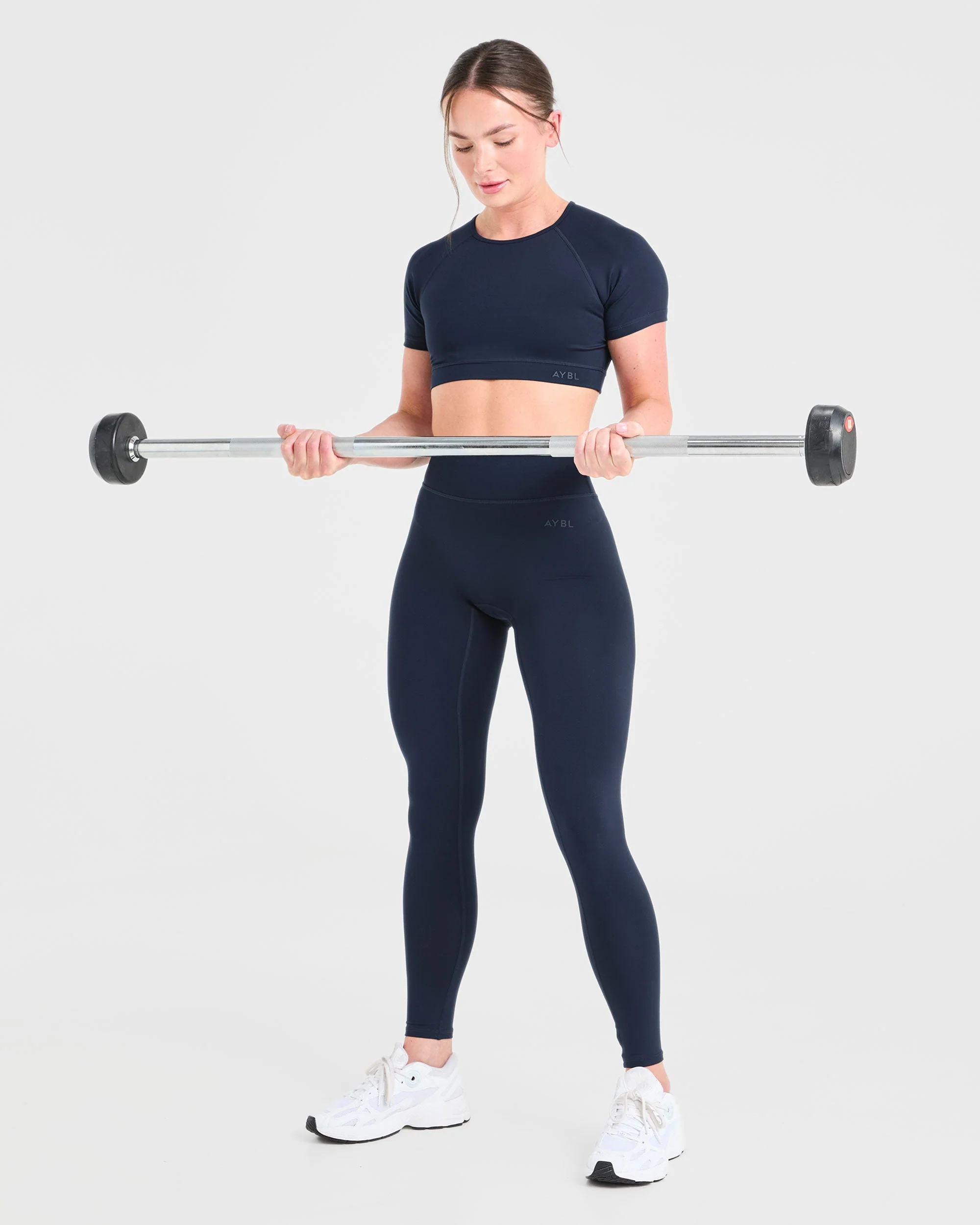 Staple Crop Top - Navy - Image 7