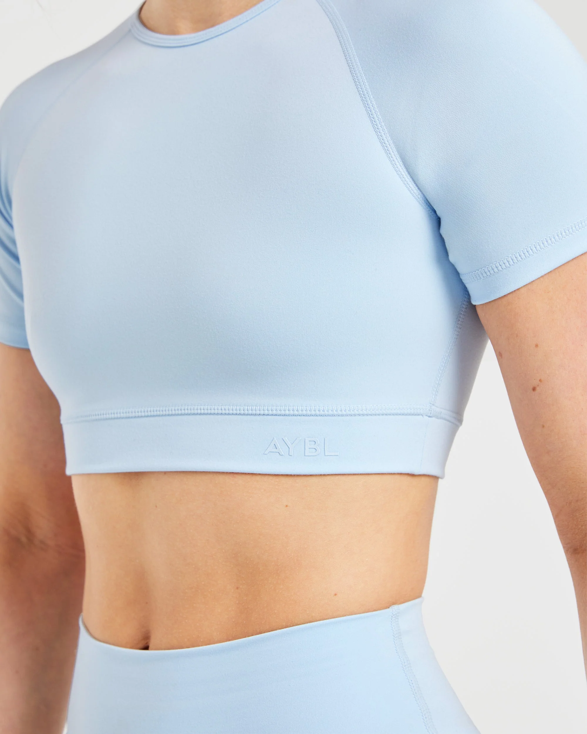 Staple Crop Top - Pastel Blue - Image 5