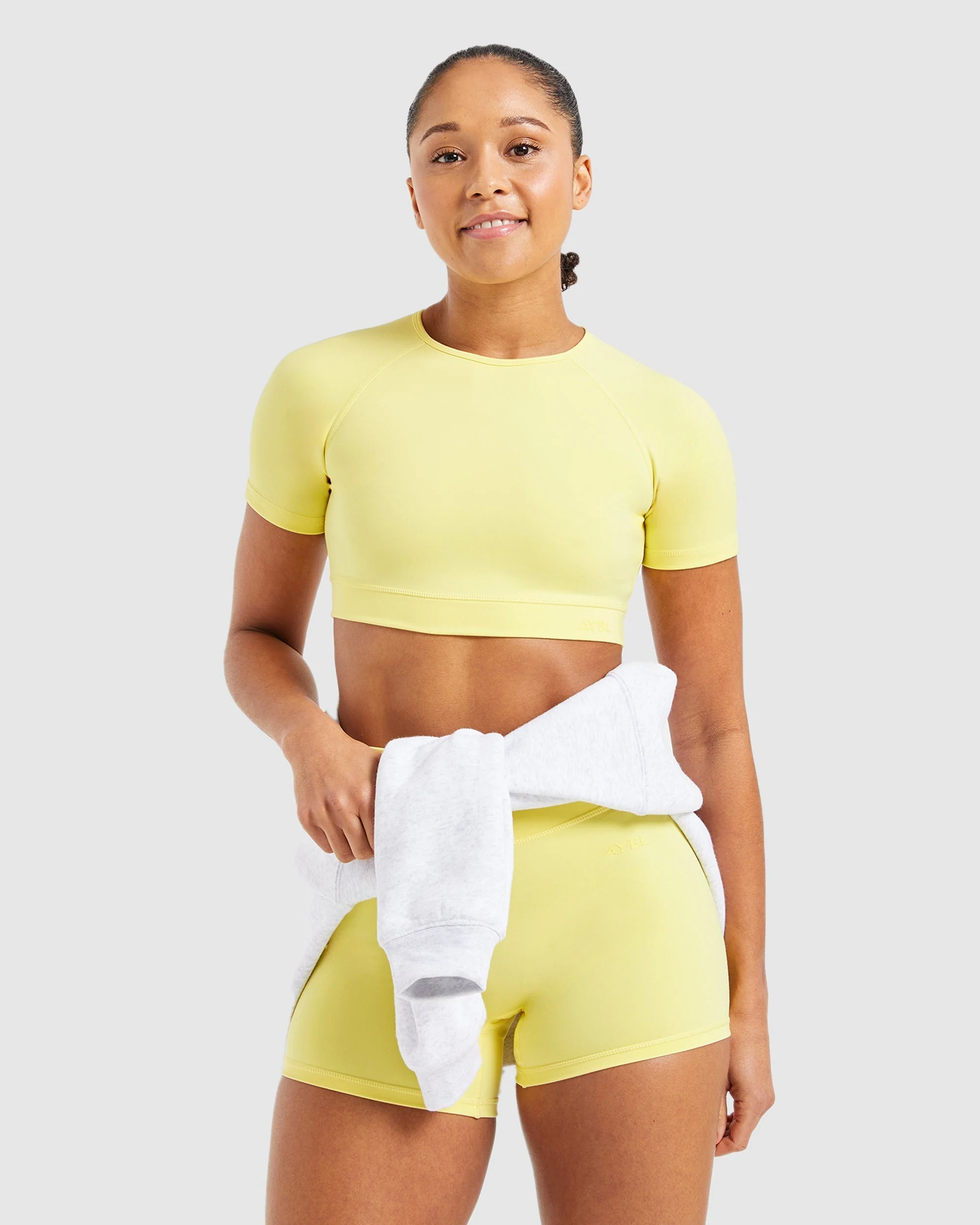 Staple Crop Top - Pastel Lemon - Image 8