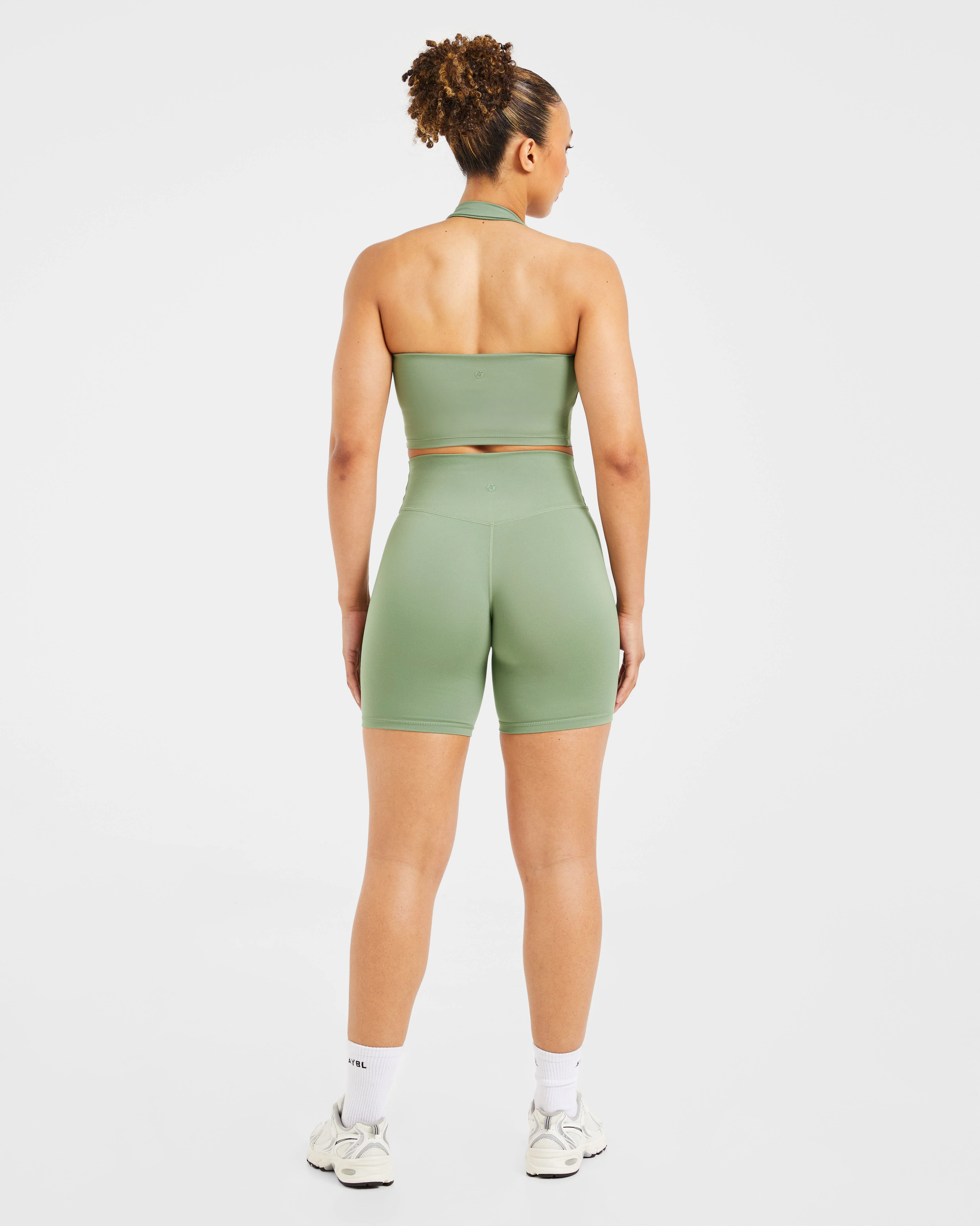 Staple Cycling Shorts - Olive Green - Image 4