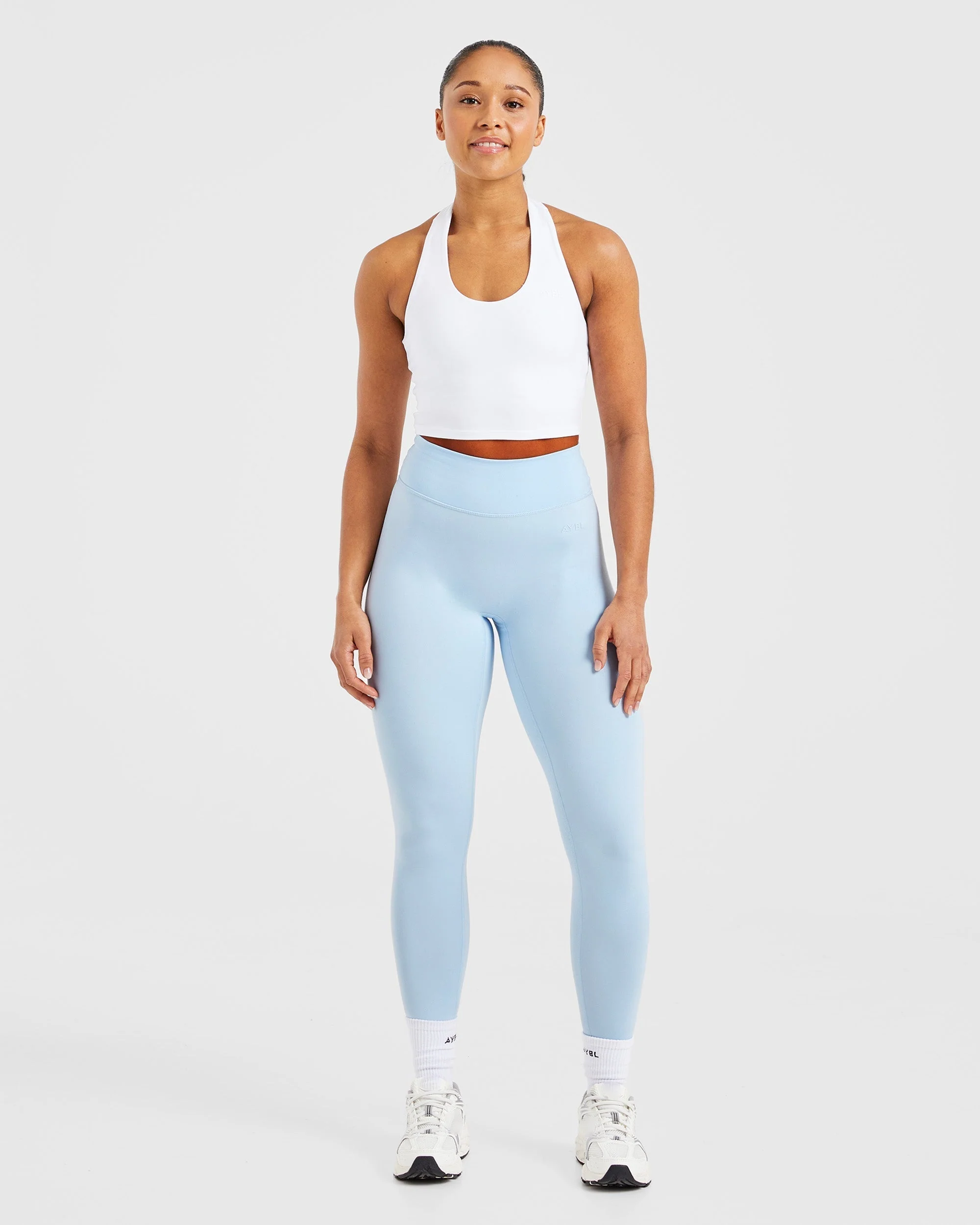 Staple Halterneck Crop Top - White - Image 3