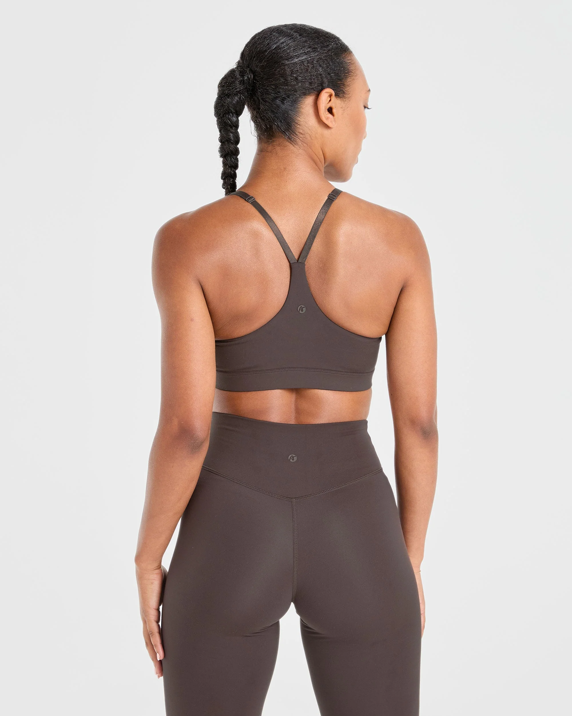 Staple Sports Bra - Coffee Brown - Image 10
