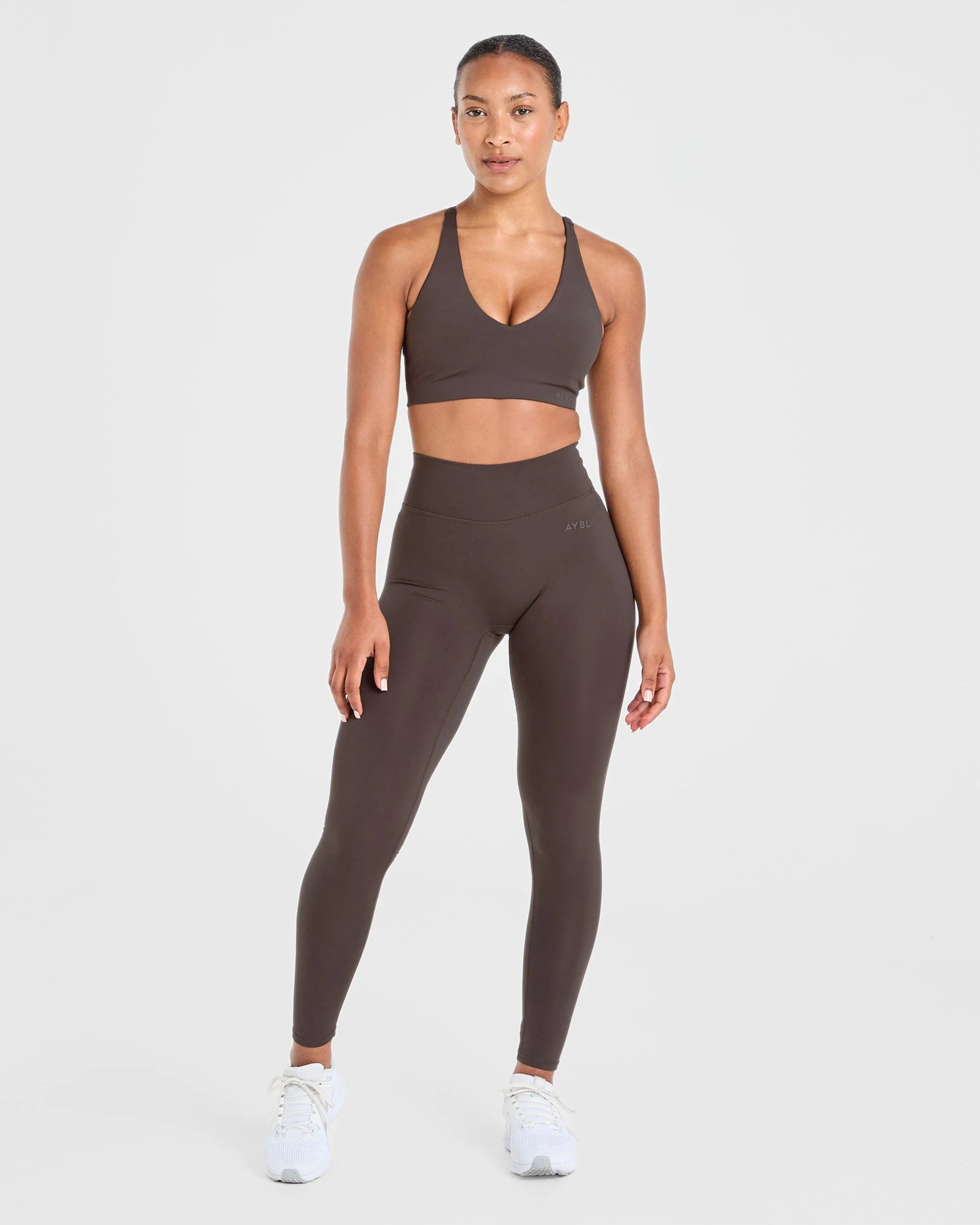 Staple Sports Bra - Coffee Brown - Image 11