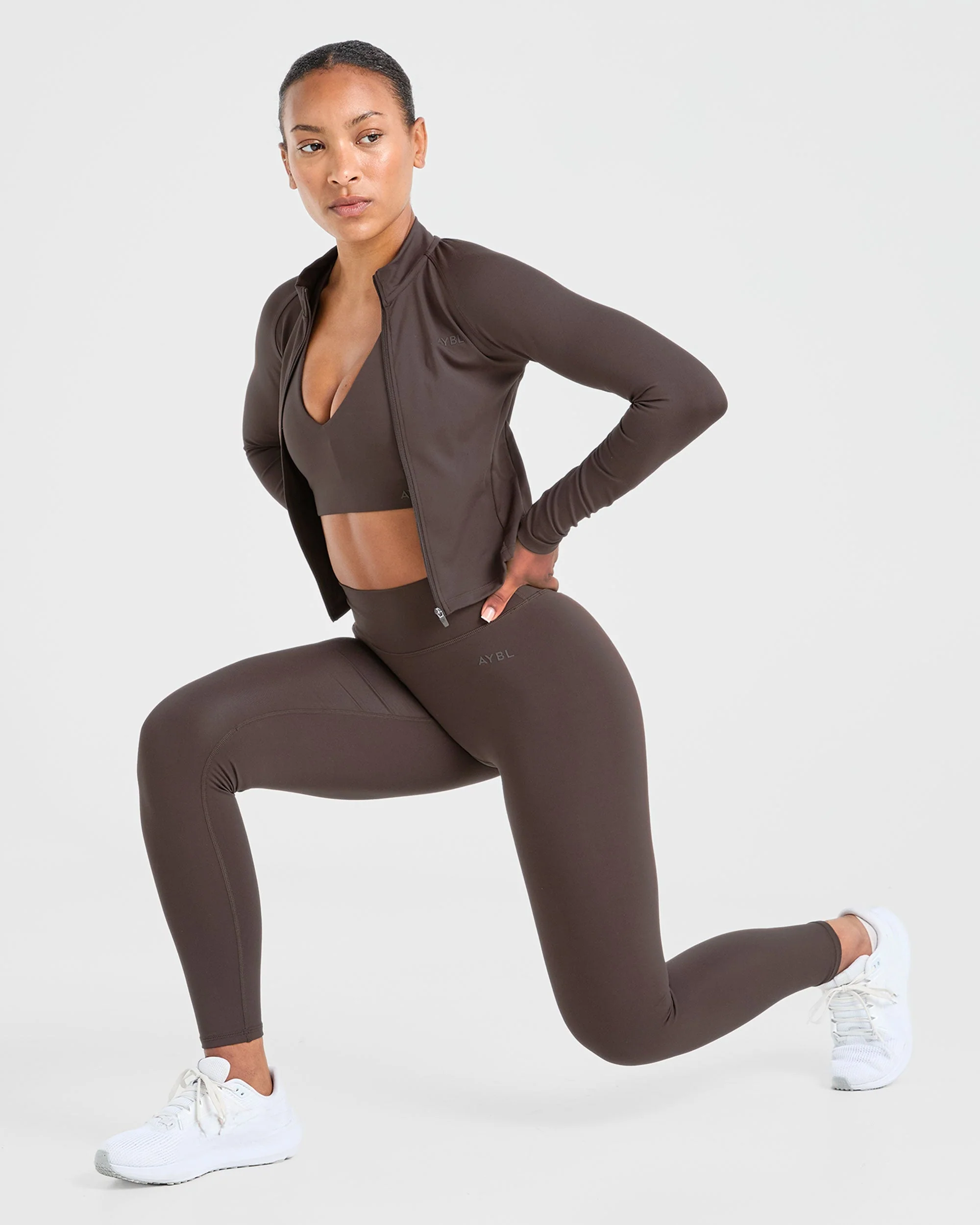 Staple Sports Bra - Coffee Brown - Image 16