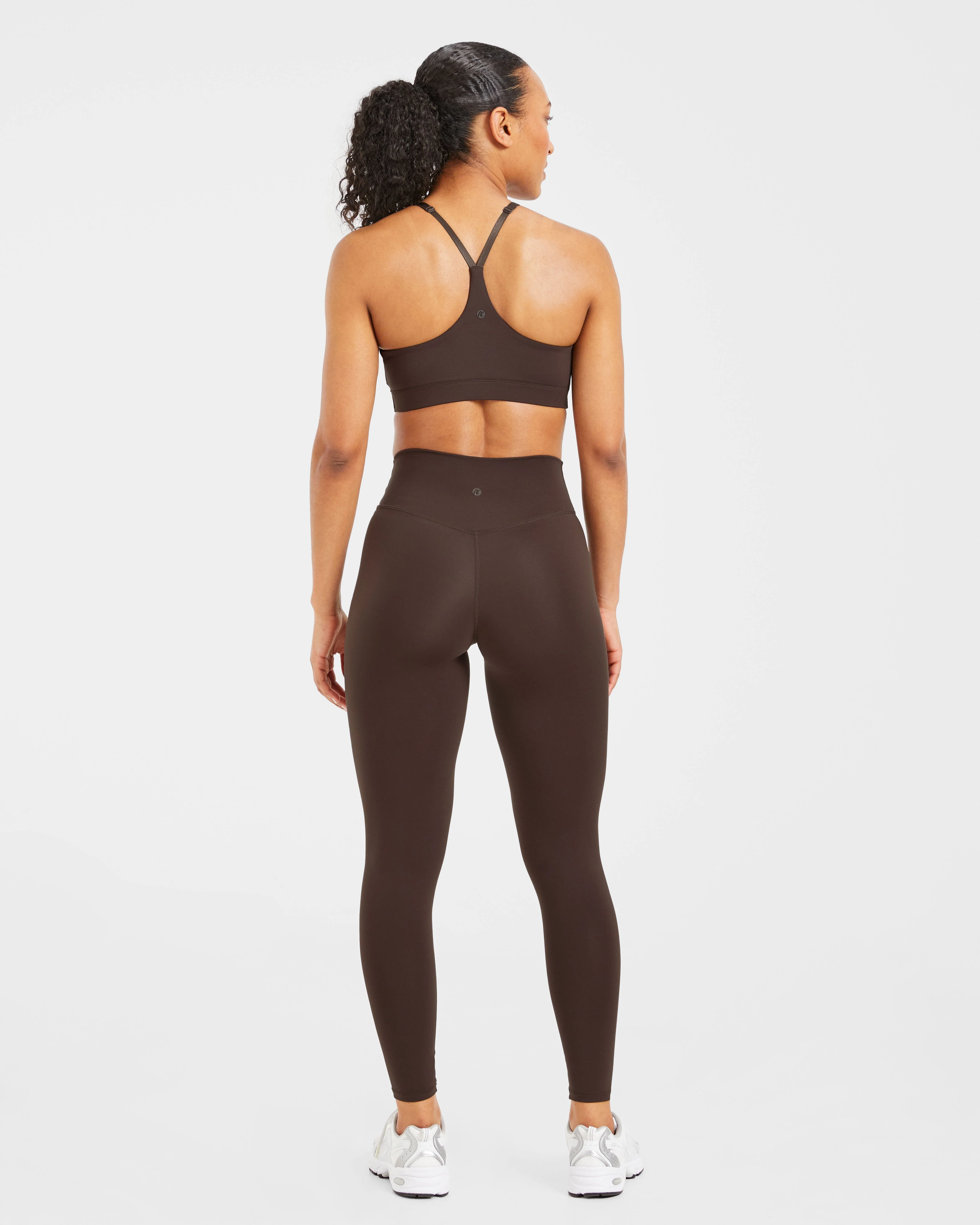 Staple Sports Bra - Coffee Brown - Image 4