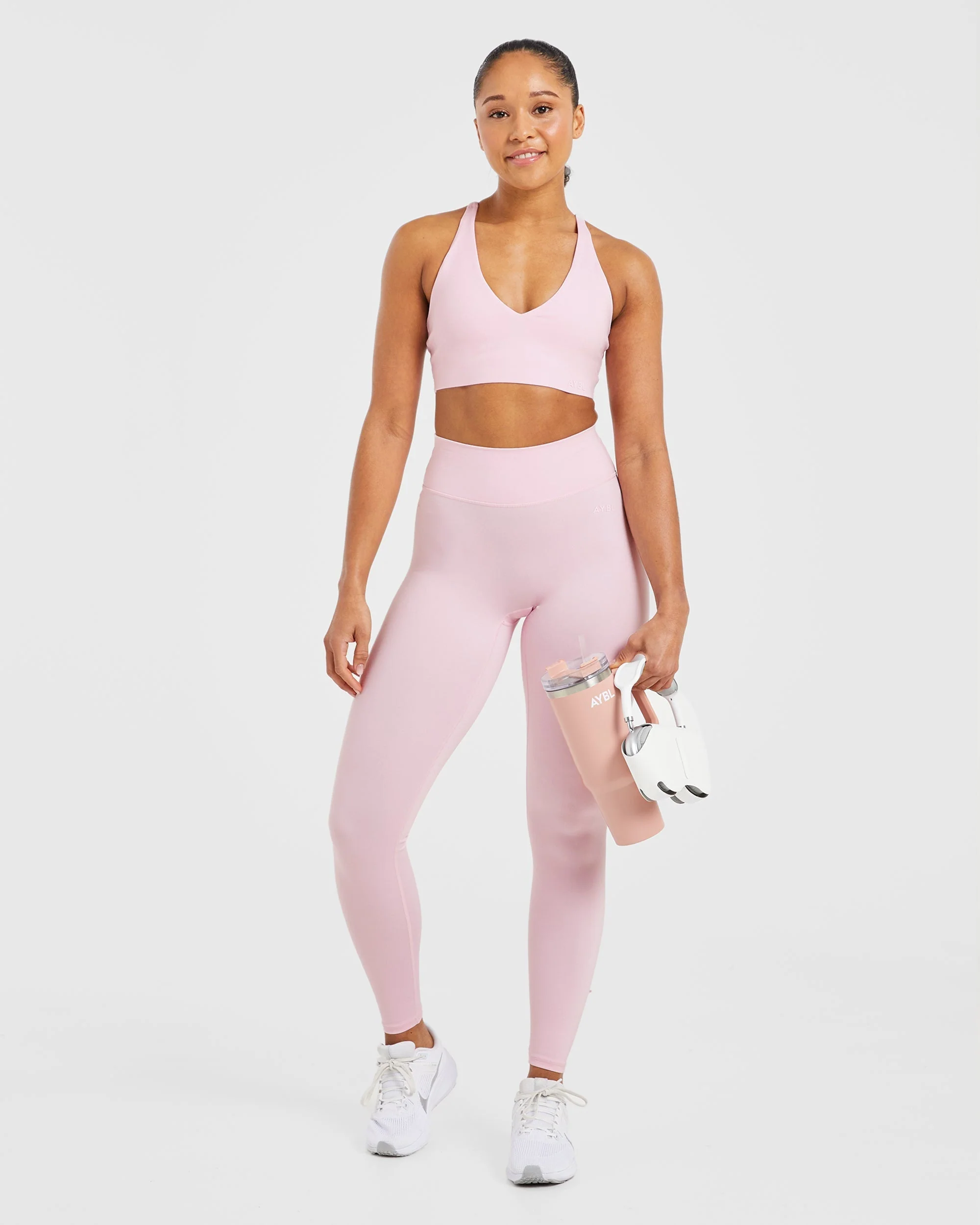 Staple Sports Bra - Pastel Pink - Image 7