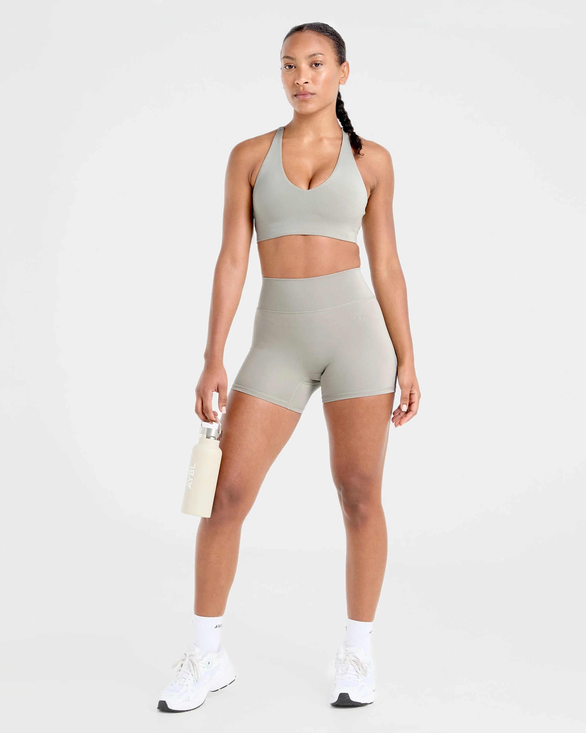 Staple Sports Bra - Washed Olive - Image 15