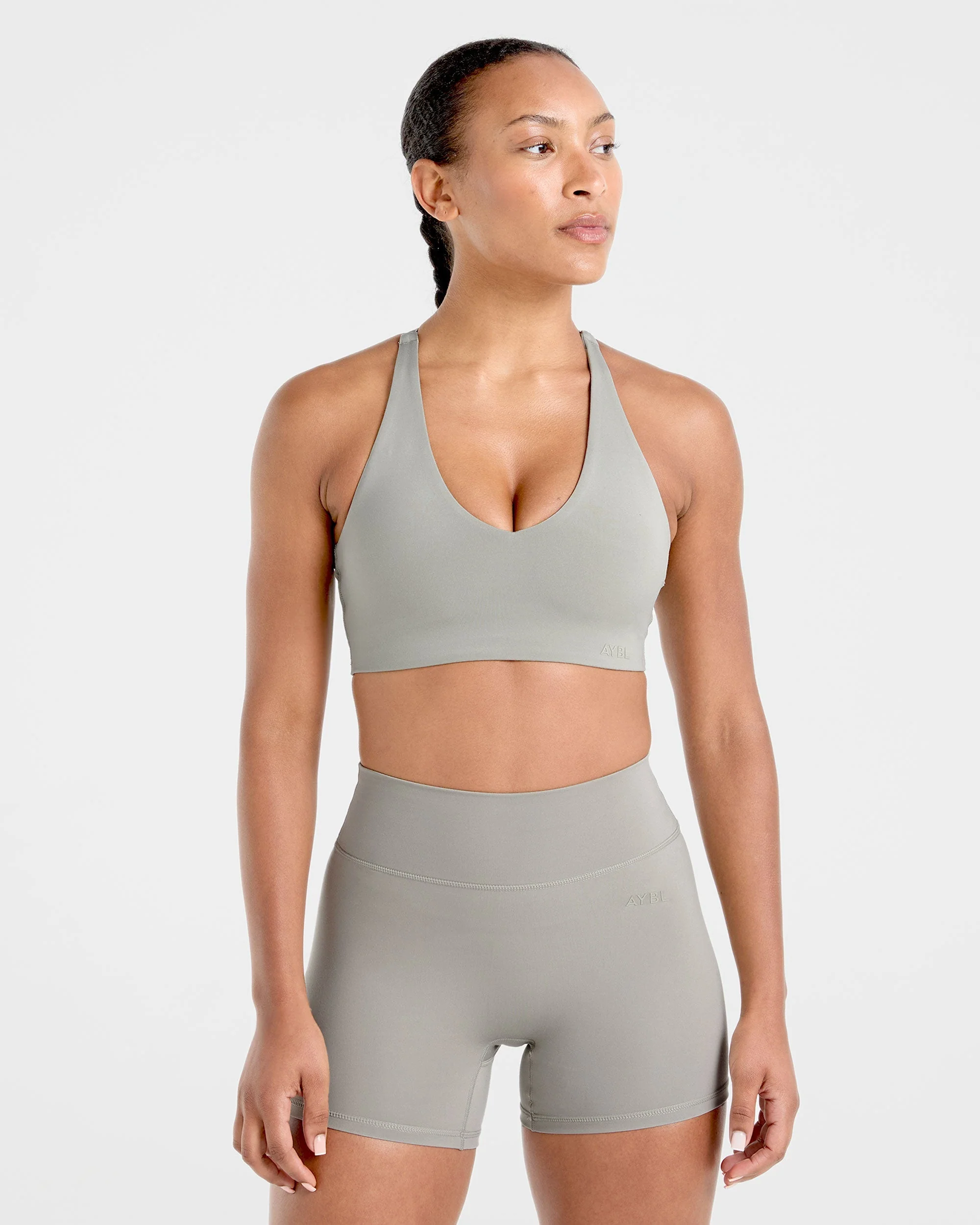 Staple Sports Bra - Washed Olive - Image 9