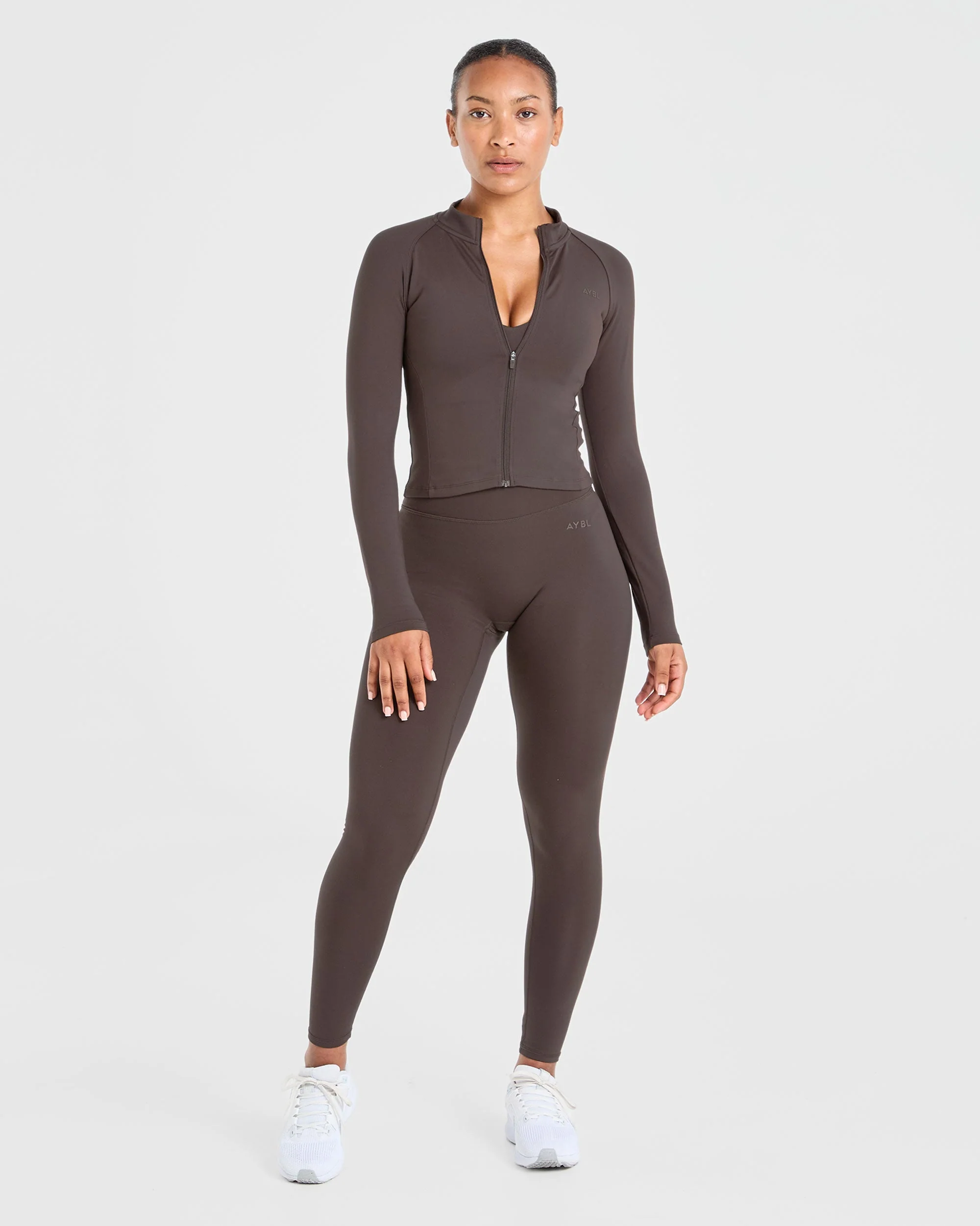 Staple Zip Jacket - Coffee Brown - Image 3