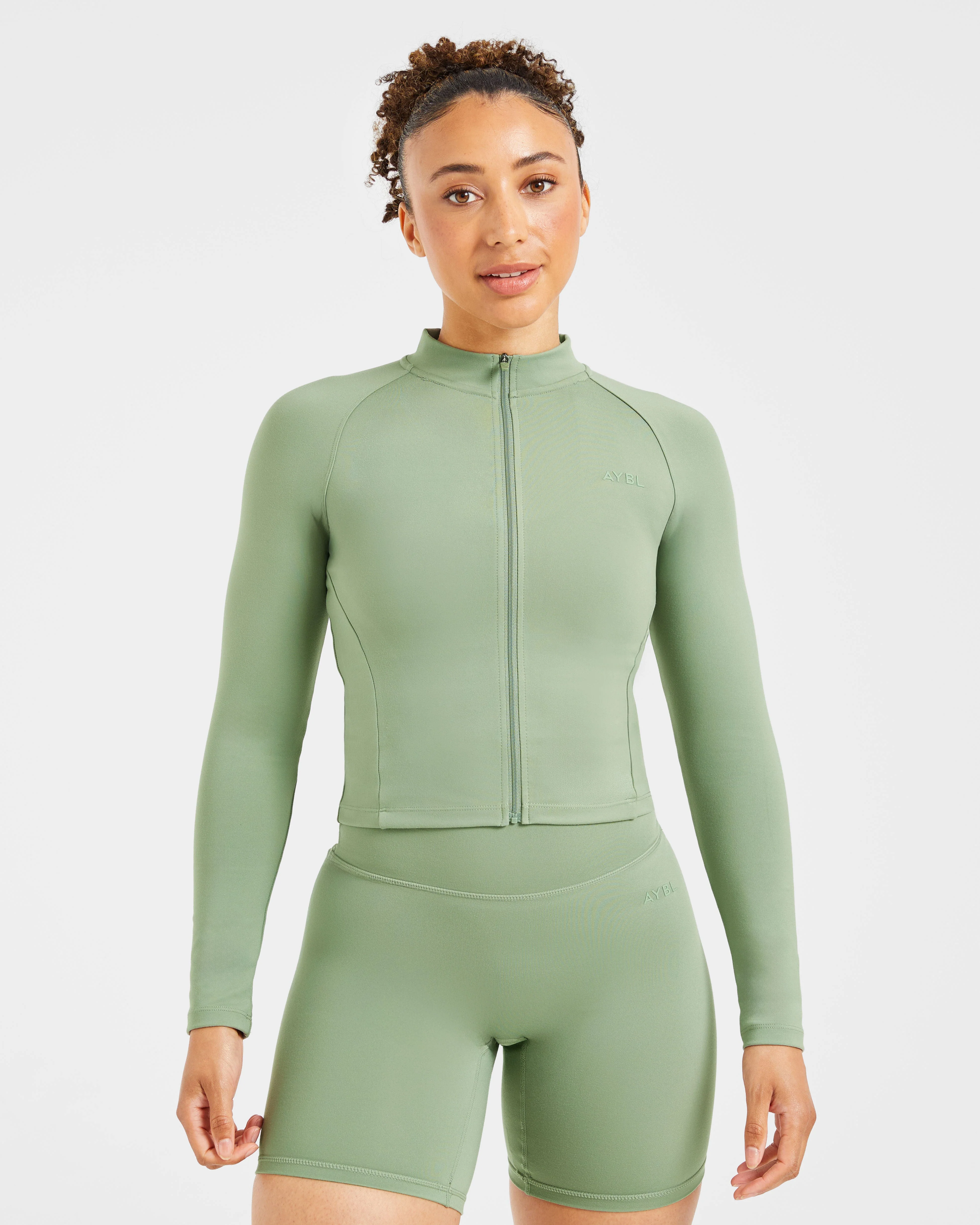 Staple Zip Jacket - Olive Green
