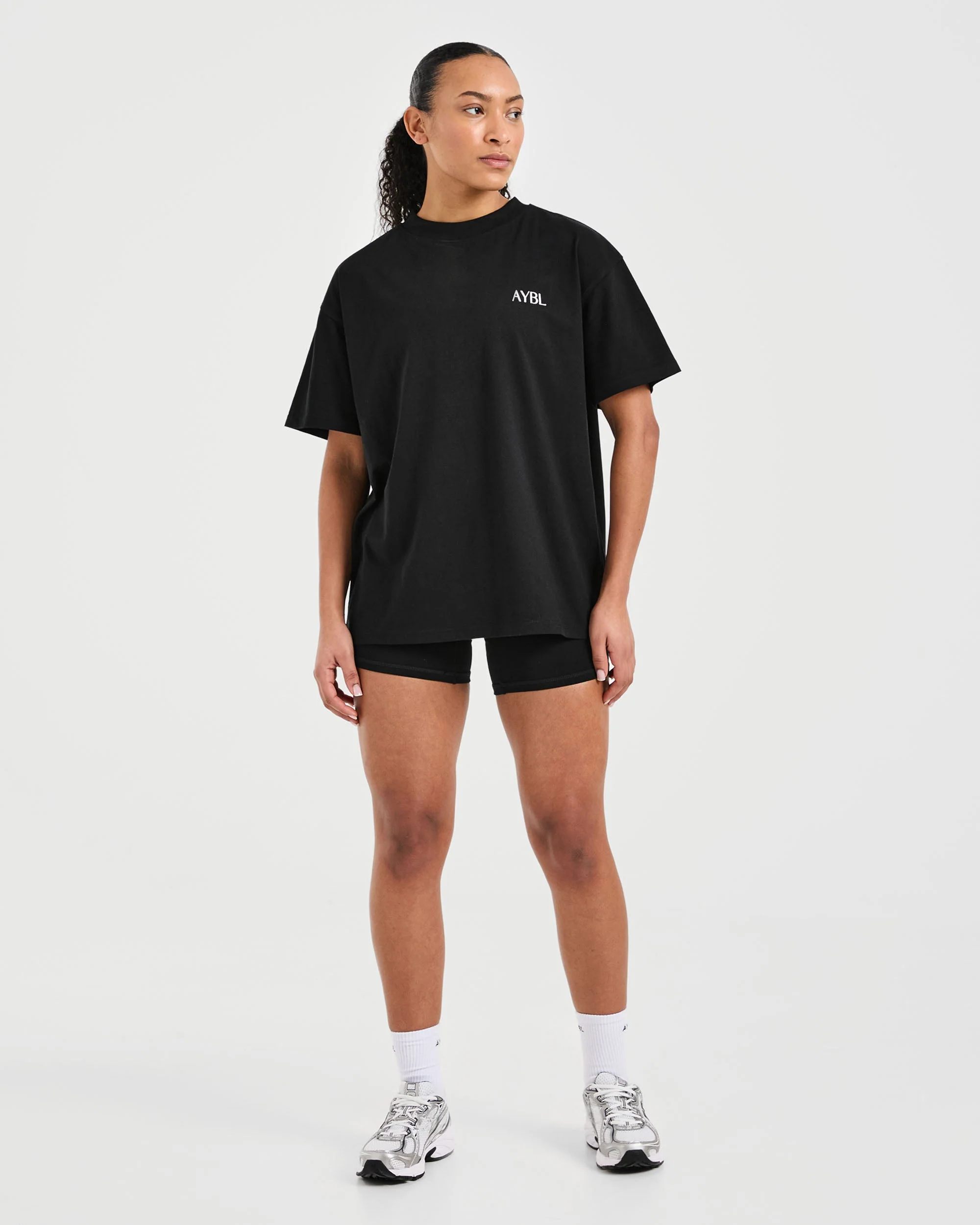 Strength Club Oversized T Shirt - Black - Image 3