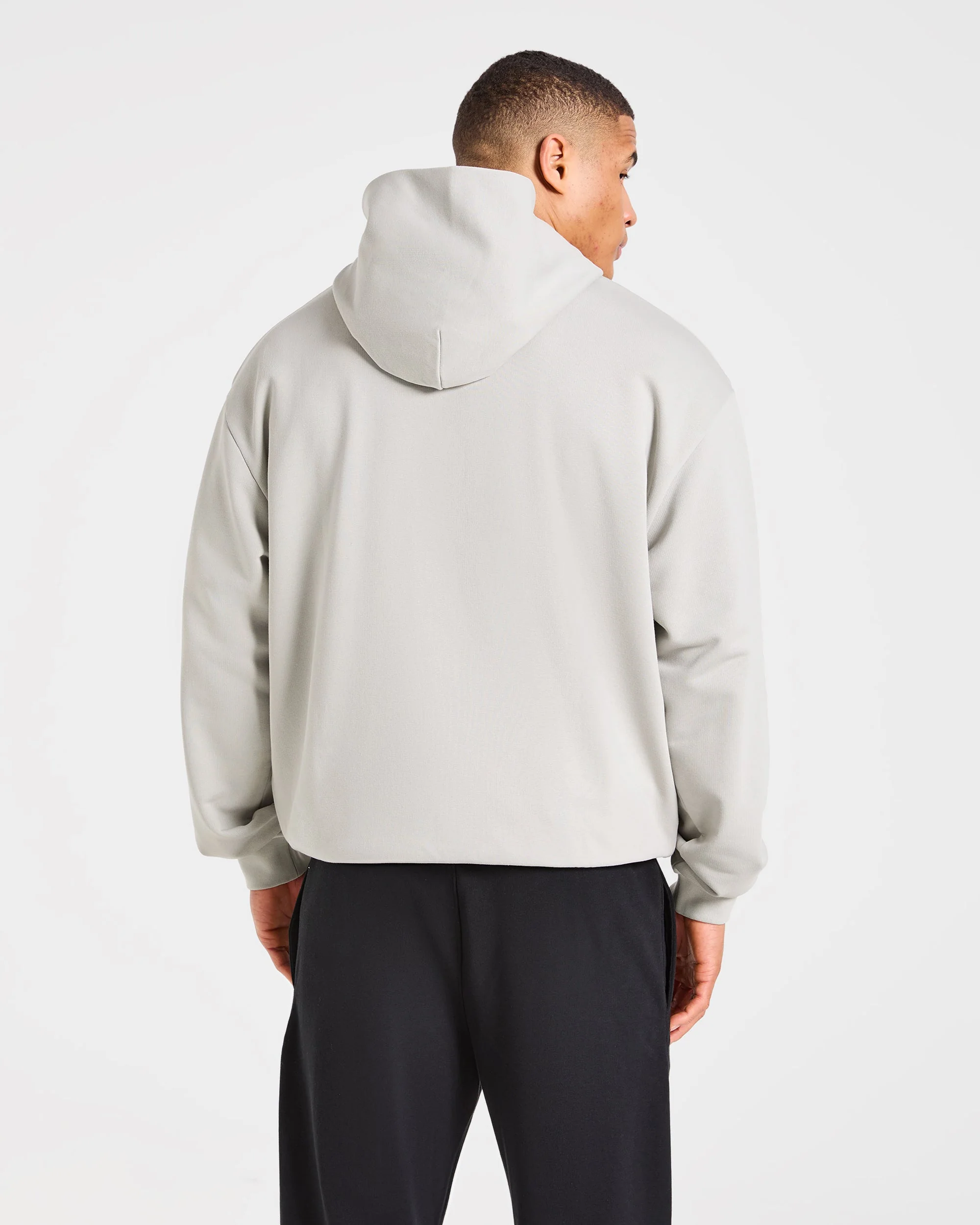 Strength Division Oversized Hoodie - Iced Grey - Image 2
