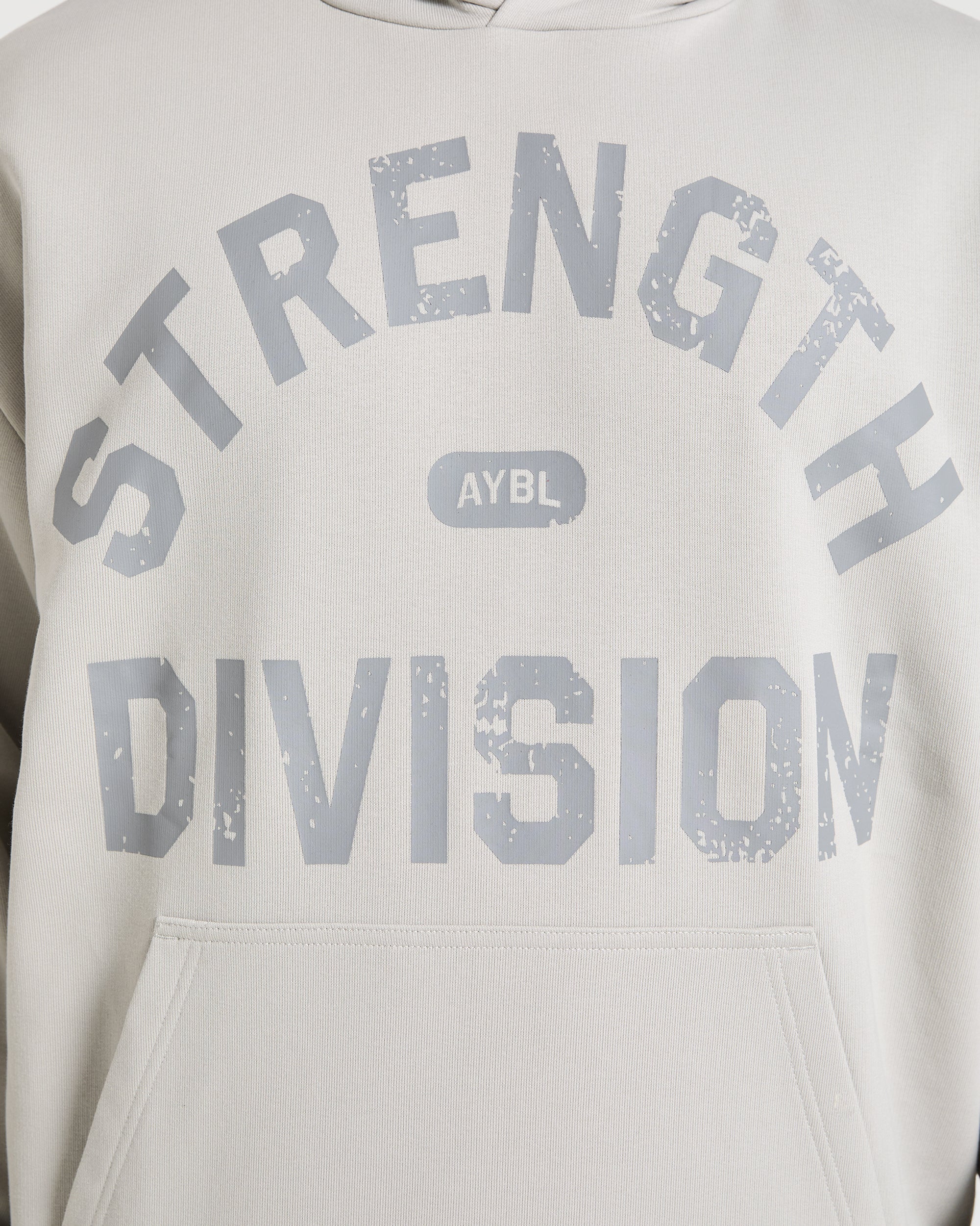 Strength Division Oversized Hoodie - Iced Grey - Image 5