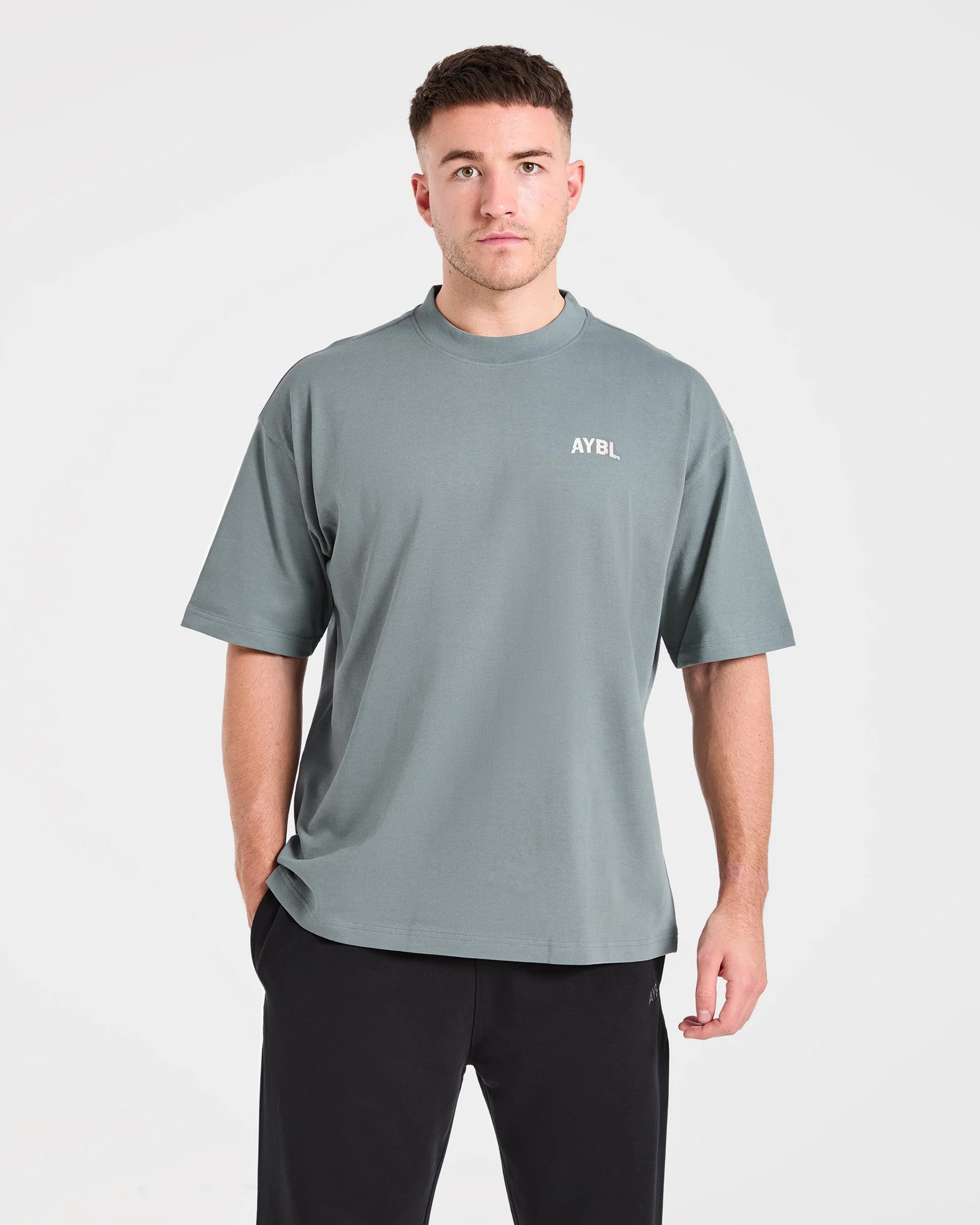 Strength Division Oversized T Shirt - Slate Sage - Image 2
