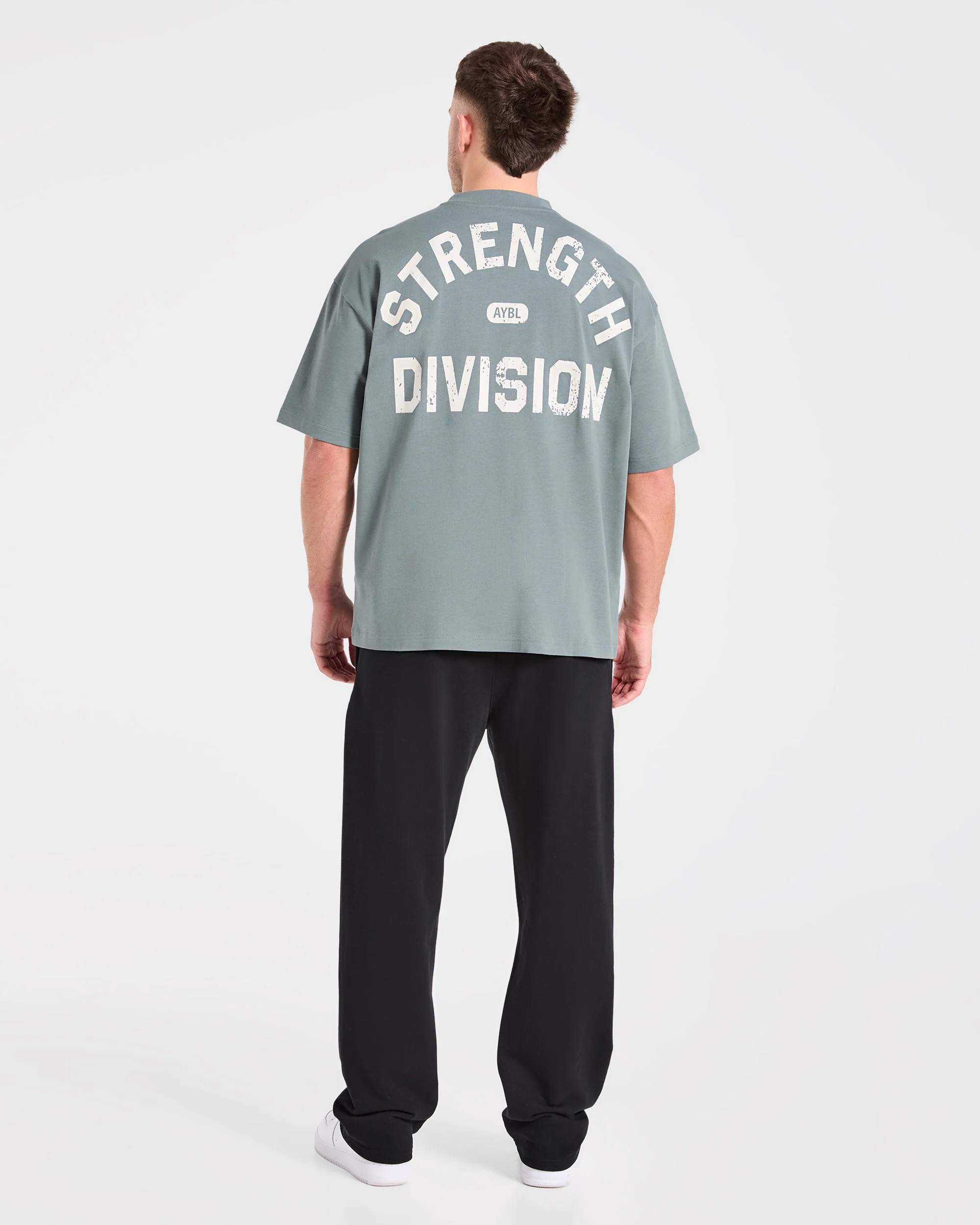Strength Division Oversized T Shirt - Slate Sage - Image 4