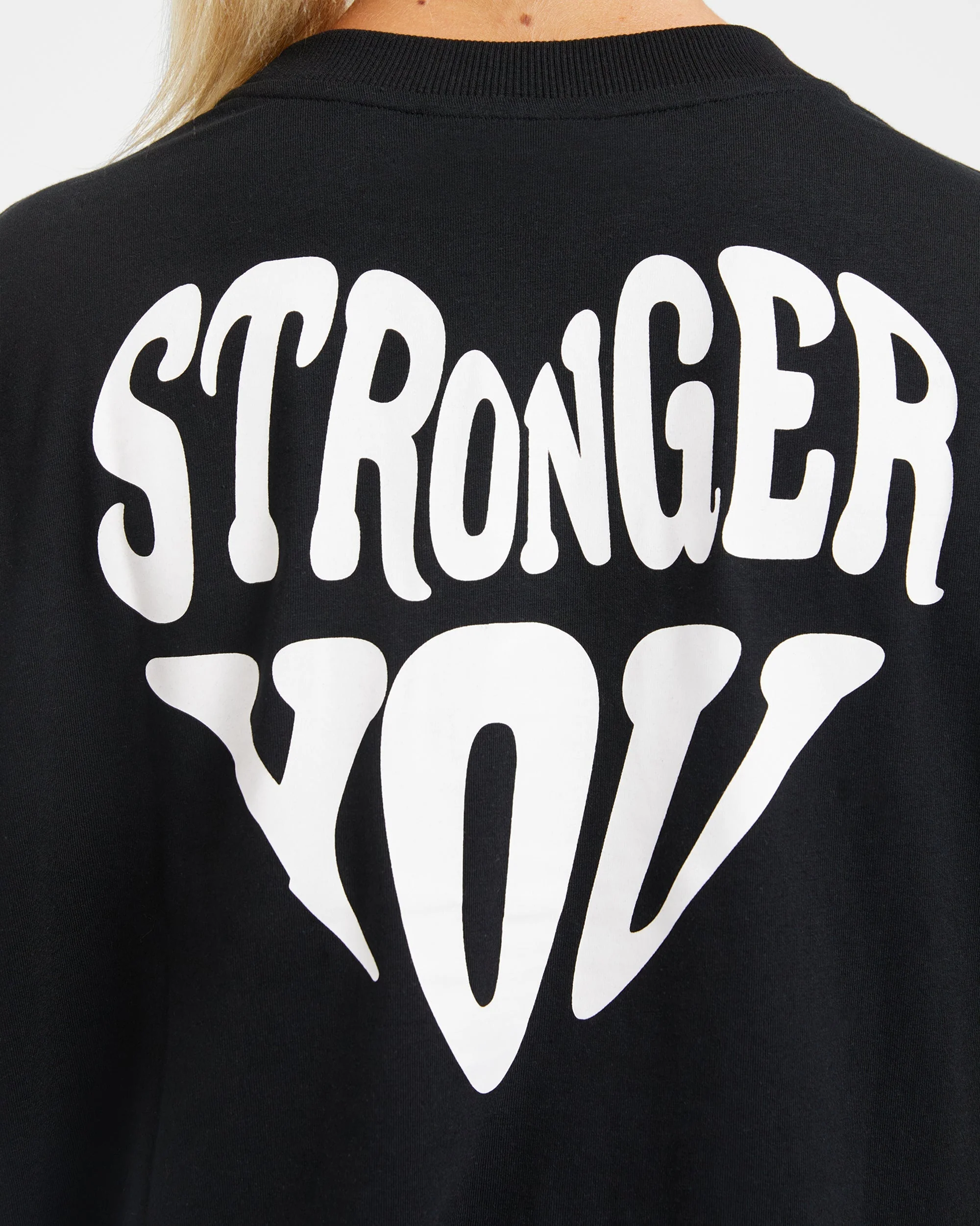 Stronger You Oversized T Shirt - Black - Image 6