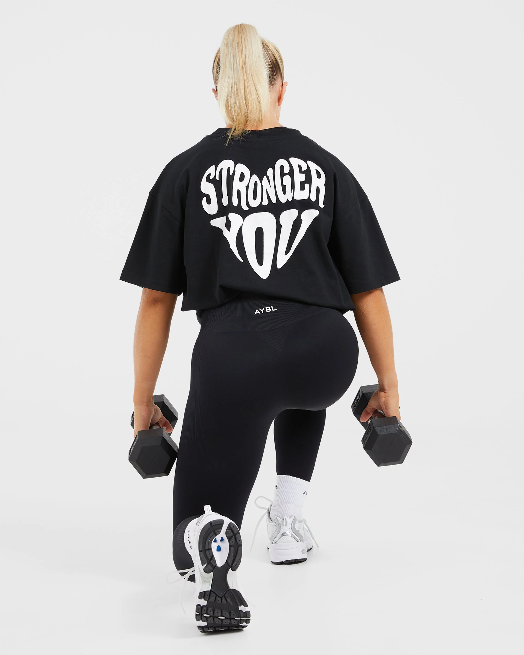Stronger You Oversized T Shirt - Black - Image 8