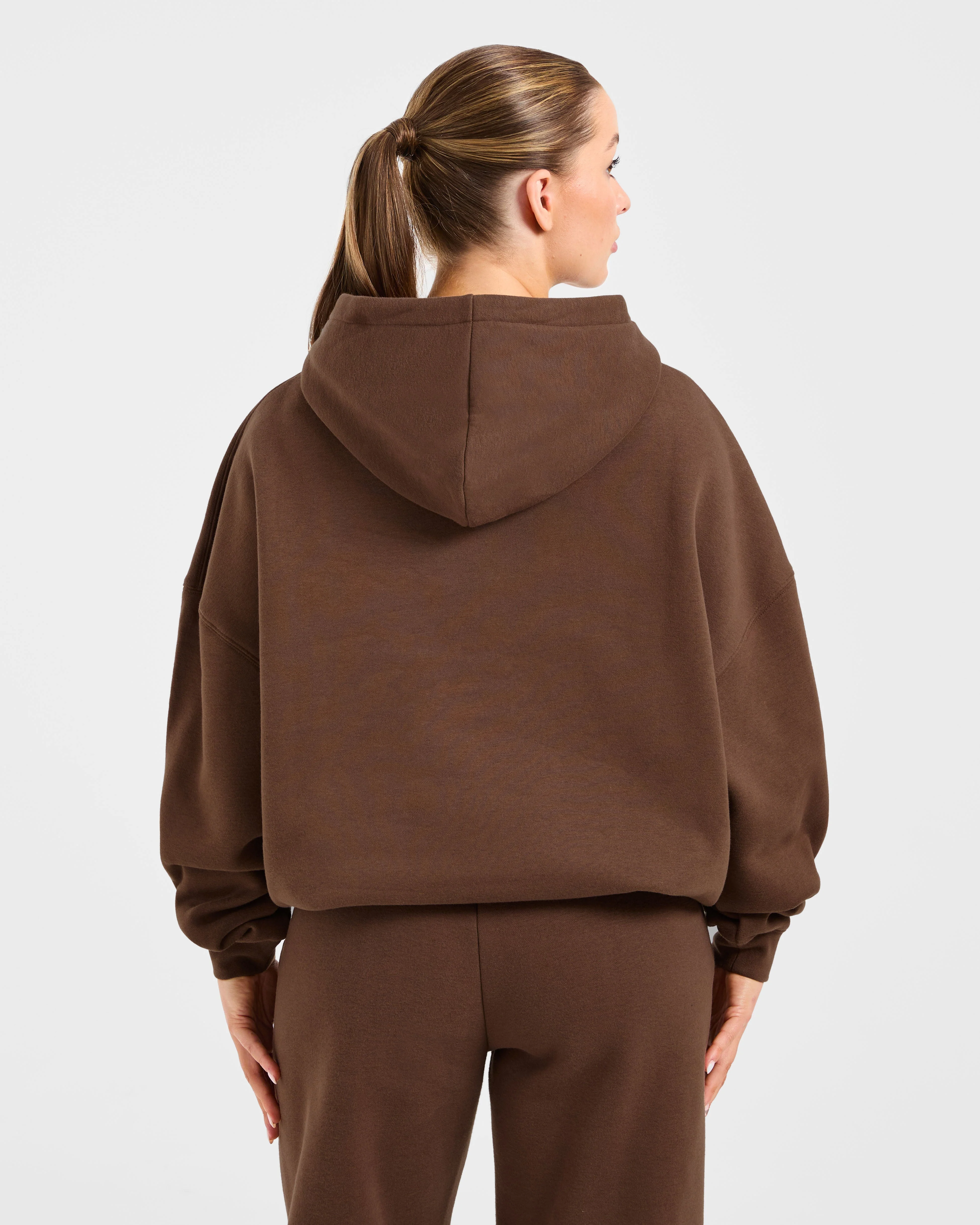 Varsity 2.0 Oversized Hoodie - Brown - Image 2