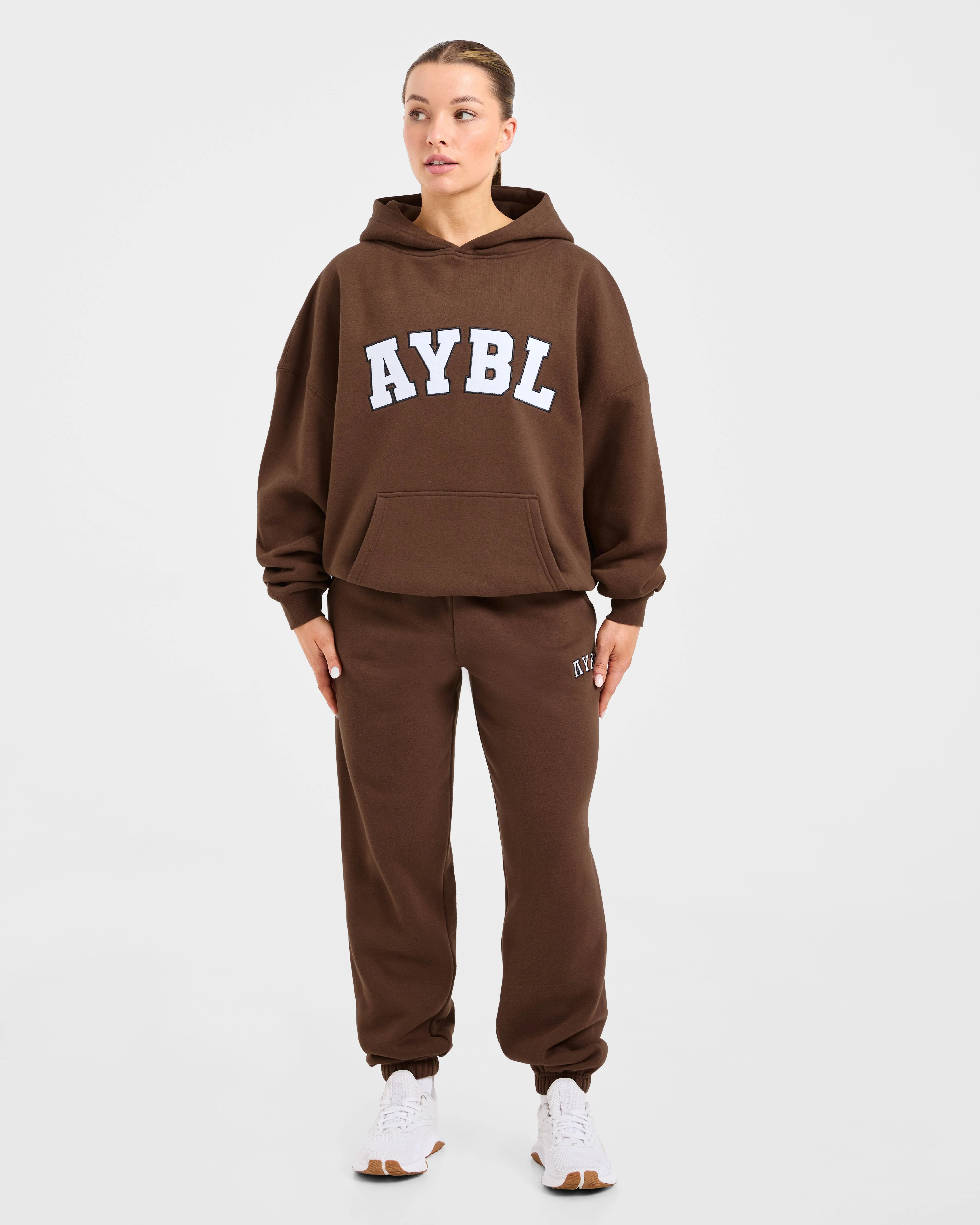 Varsity 2.0 Oversized Hoodie - Brown - Image 3