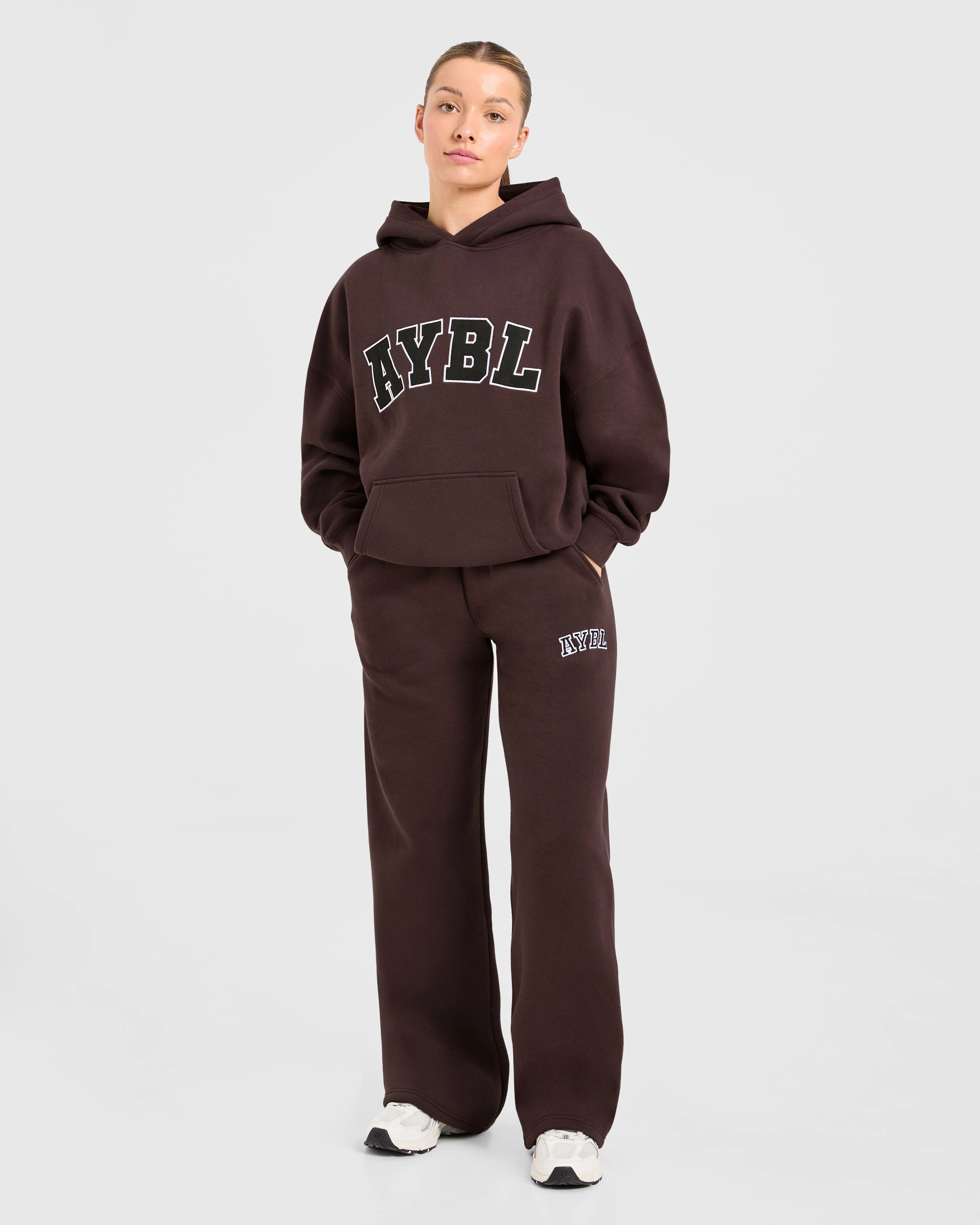 Varsity 2.0 Oversized Hoodie - Cocoa Brown - Image 3