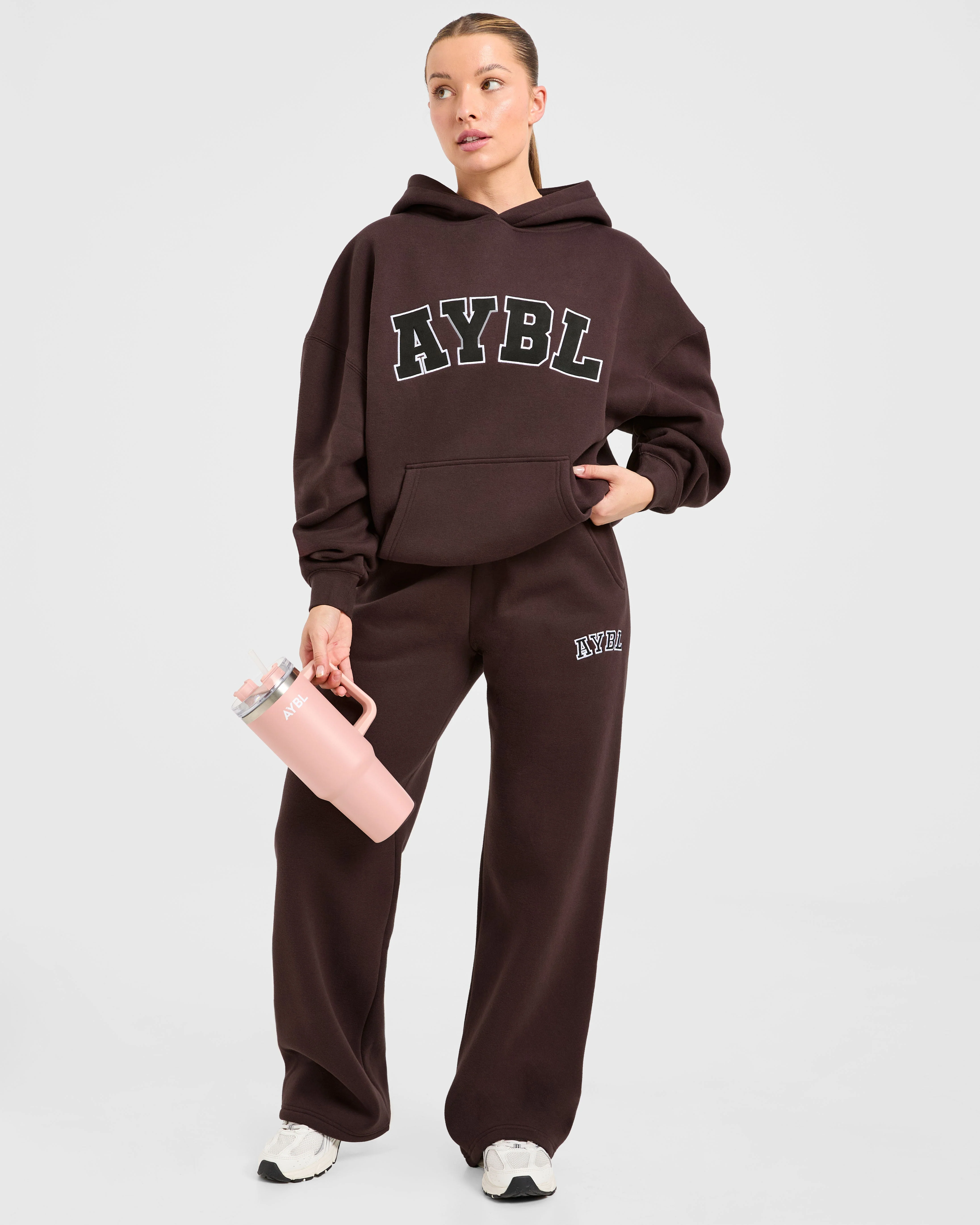 Varsity 2.0 Oversized Hoodie - Cocoa Brown - Image 7