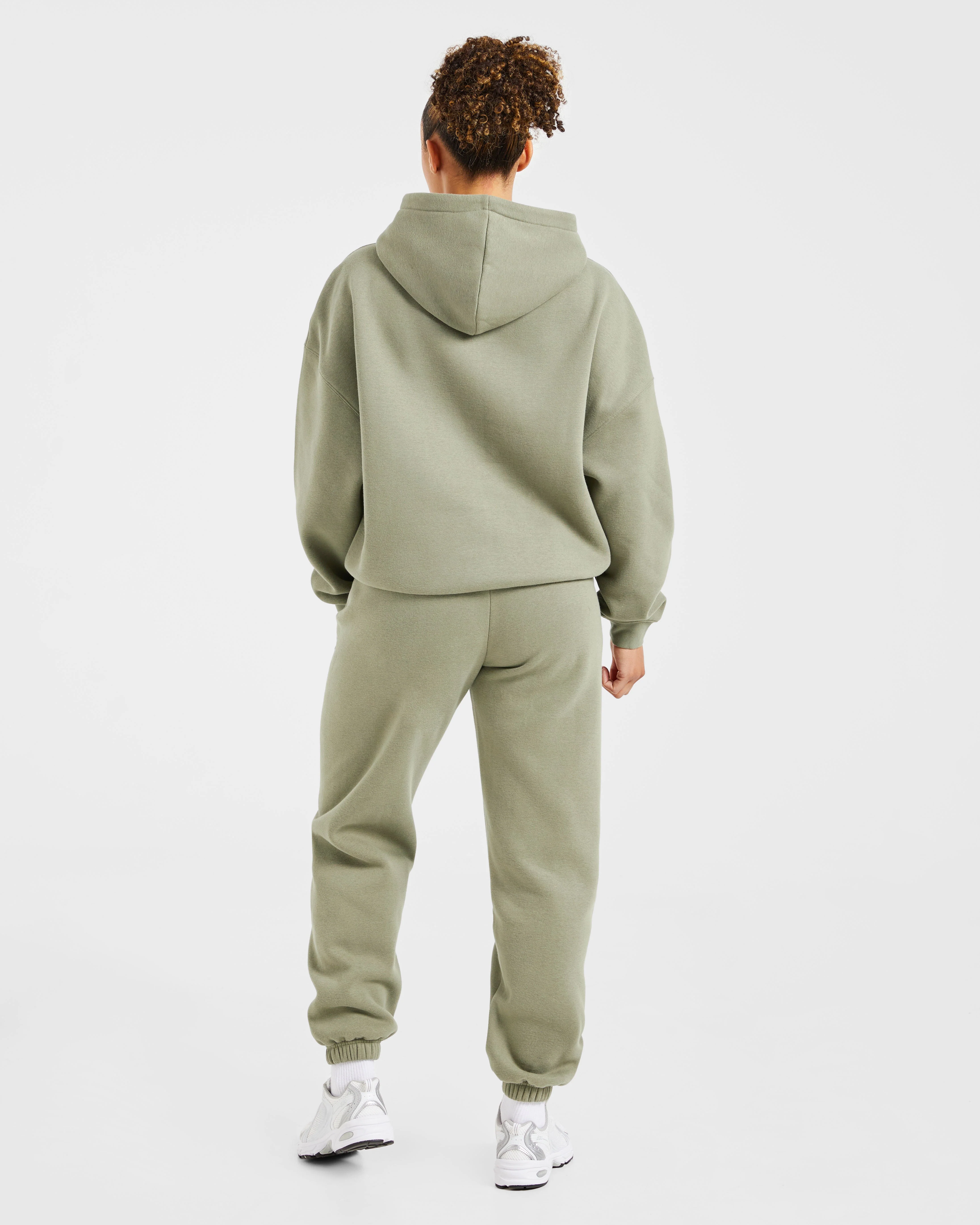 Varsity 2.0 Oversized Hoodie - Muted Olive - Image 4