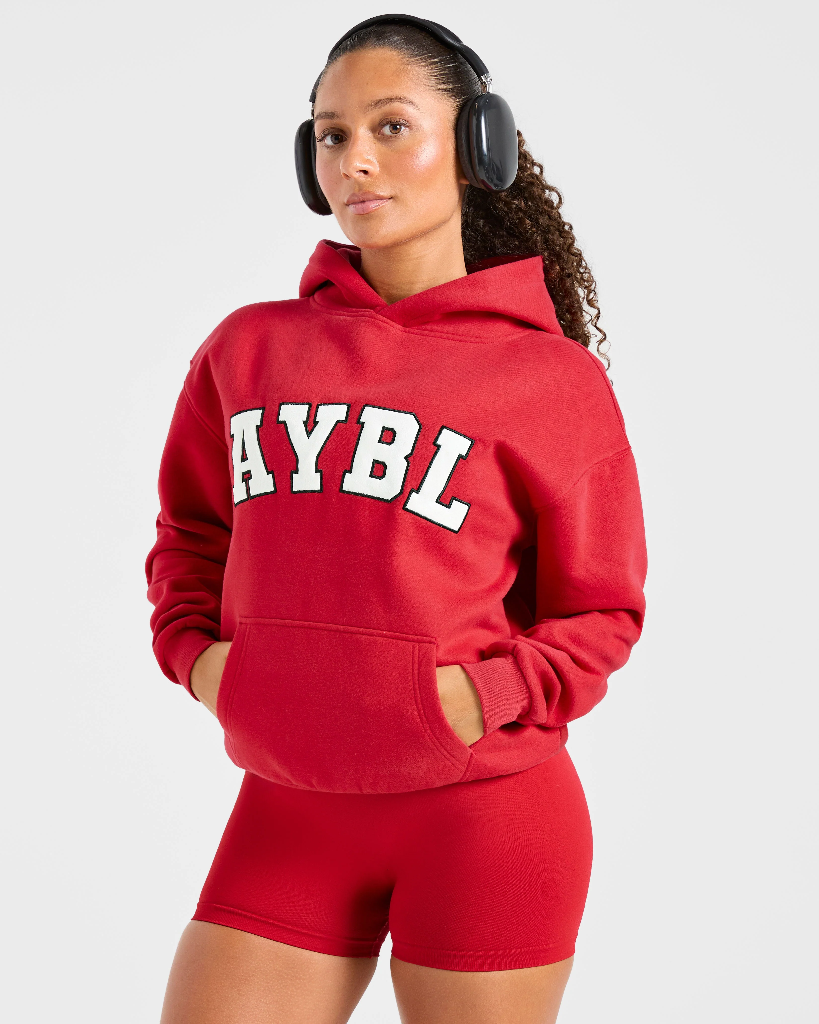 Varsity 2.0 Oversized Hoodie - Red - Image 7