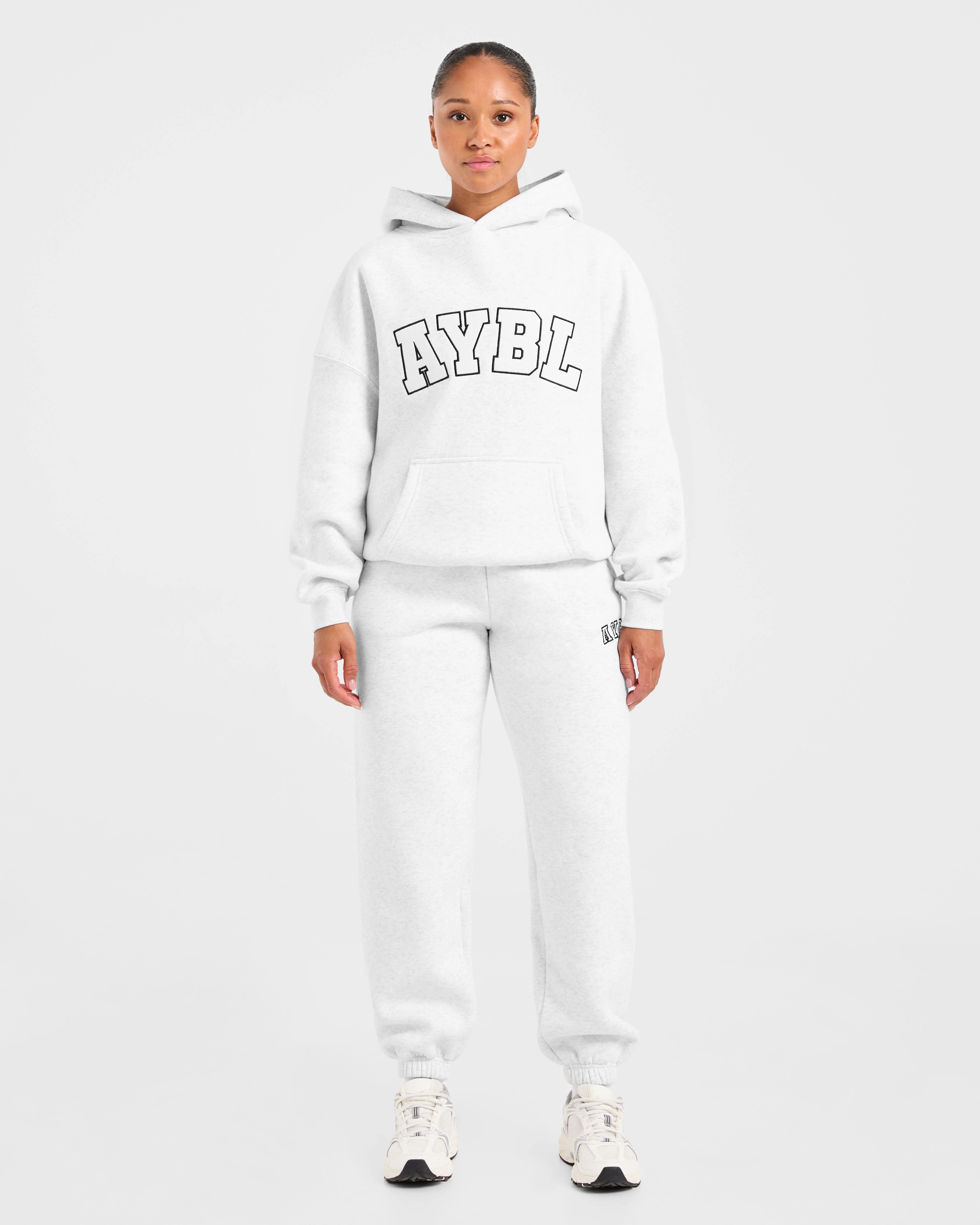 Varsity 2.0 Oversized Joggers - Heather Grey - Image 3