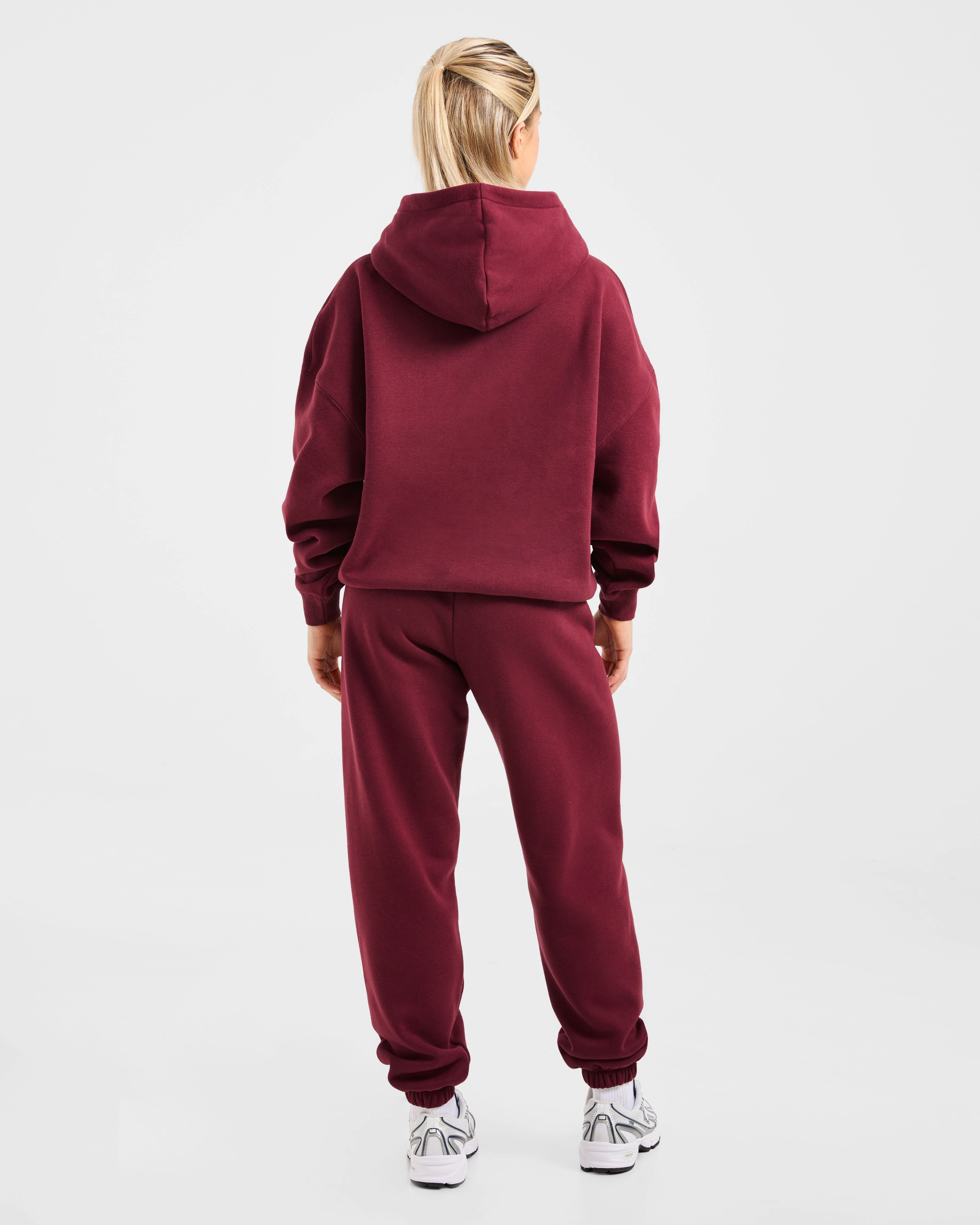 Varsity 2.0 Oversized Joggers - Red Wine - Image 4