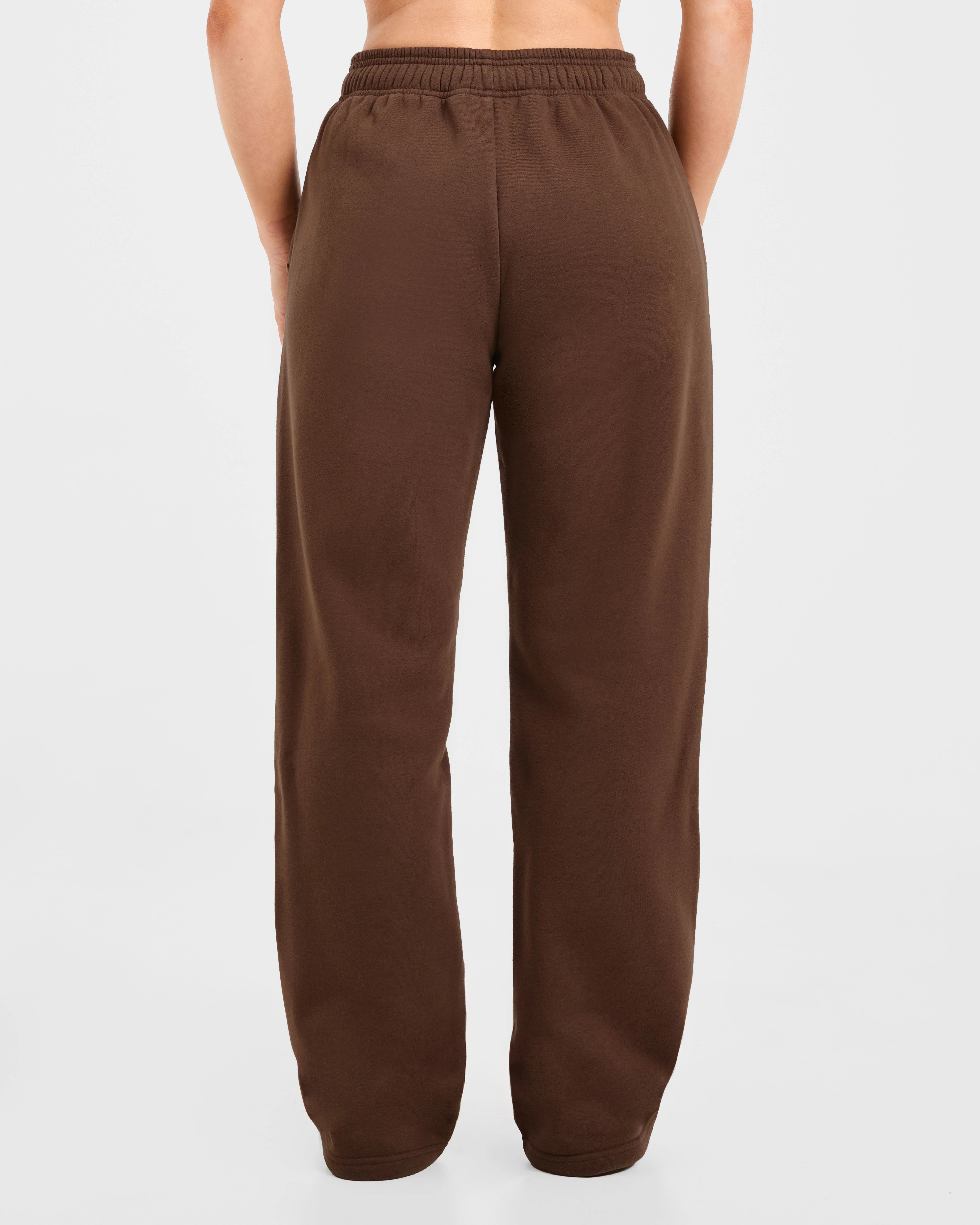 Varsity 2.0 Oversized Straight Leg Joggers - Brown - Image 2