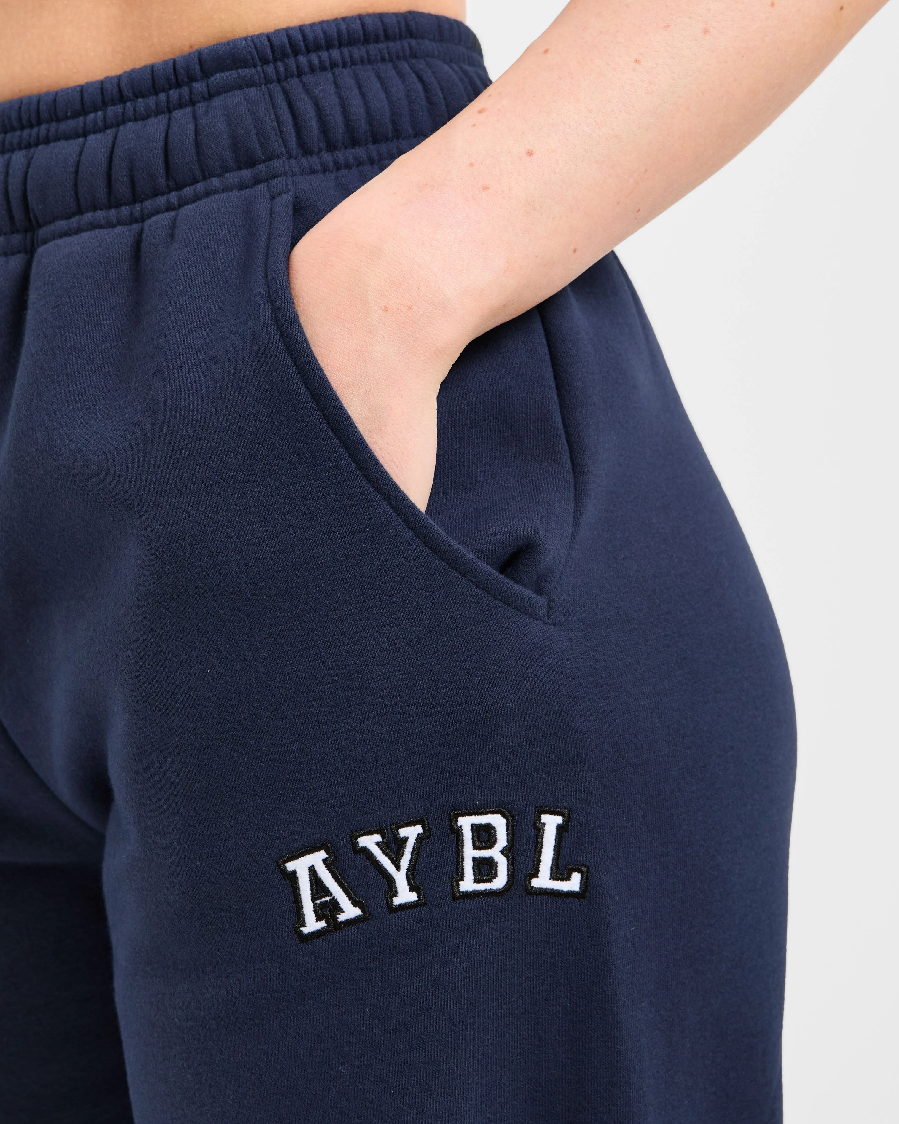 Varsity 2.0 Oversized Straight Leg Joggers - Navy - Image 5