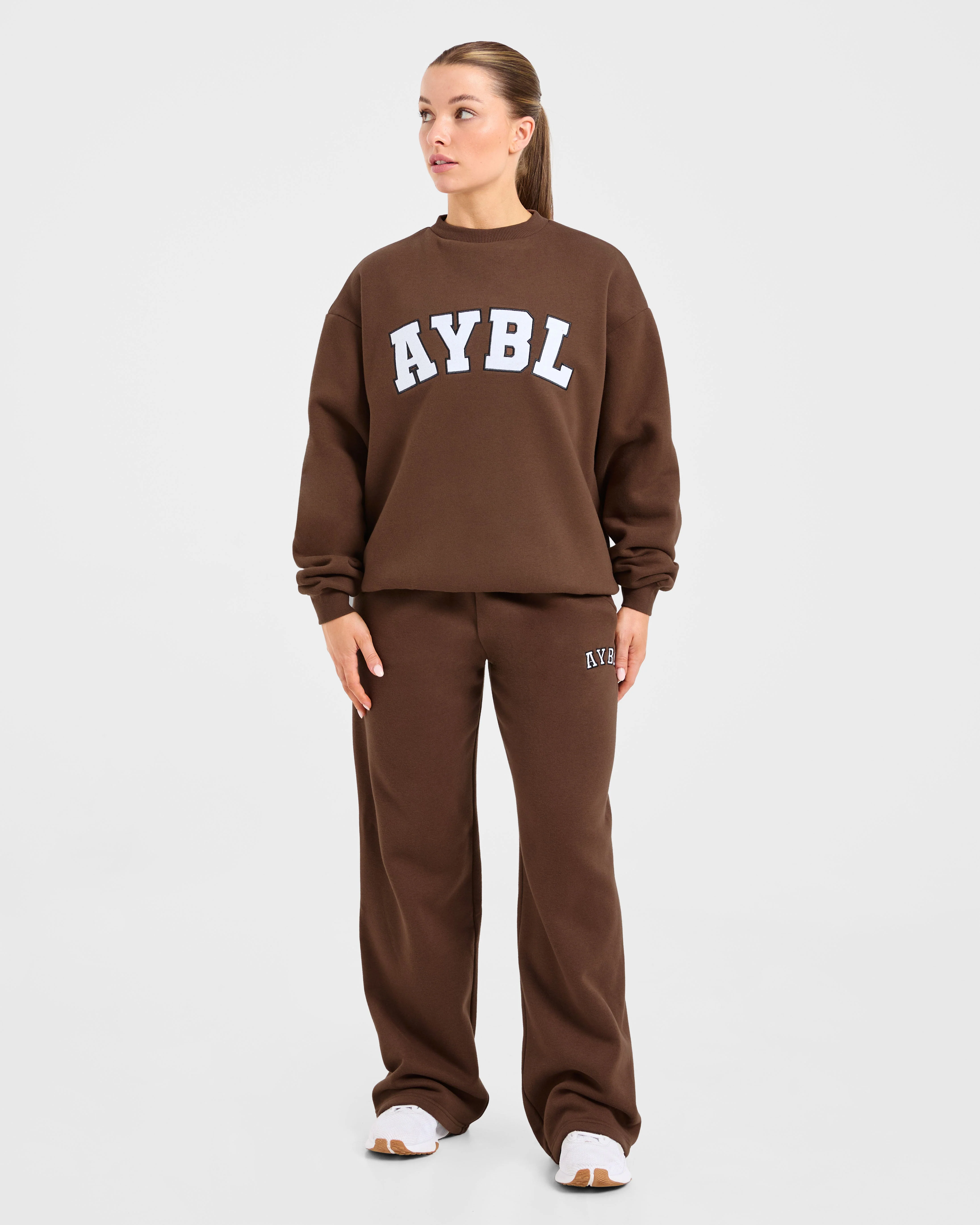 Varsity 2.0 Oversized Sweatshirt - Brown - Image 3