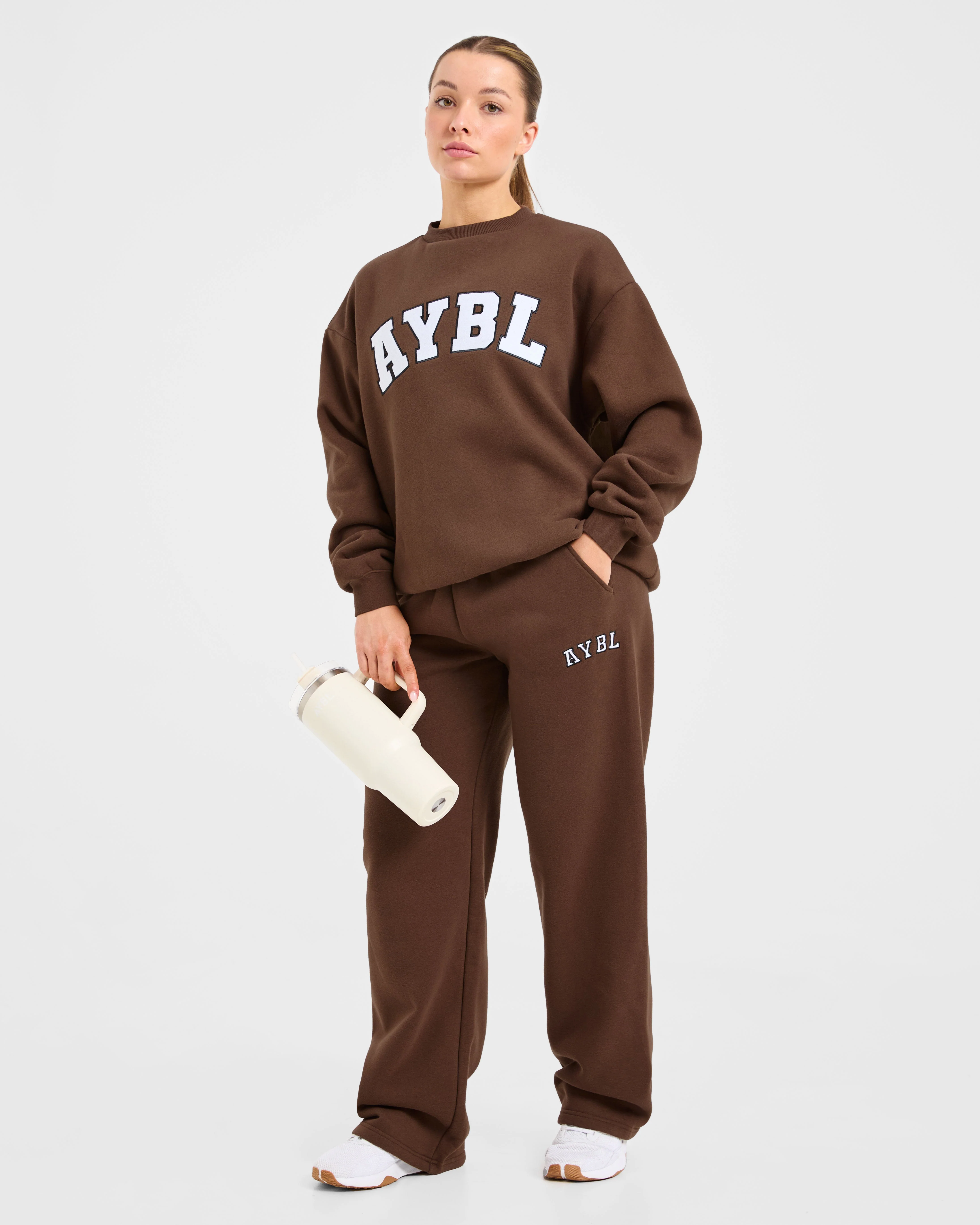 Varsity 2.0 Oversized Sweatshirt - Brown - Image 8