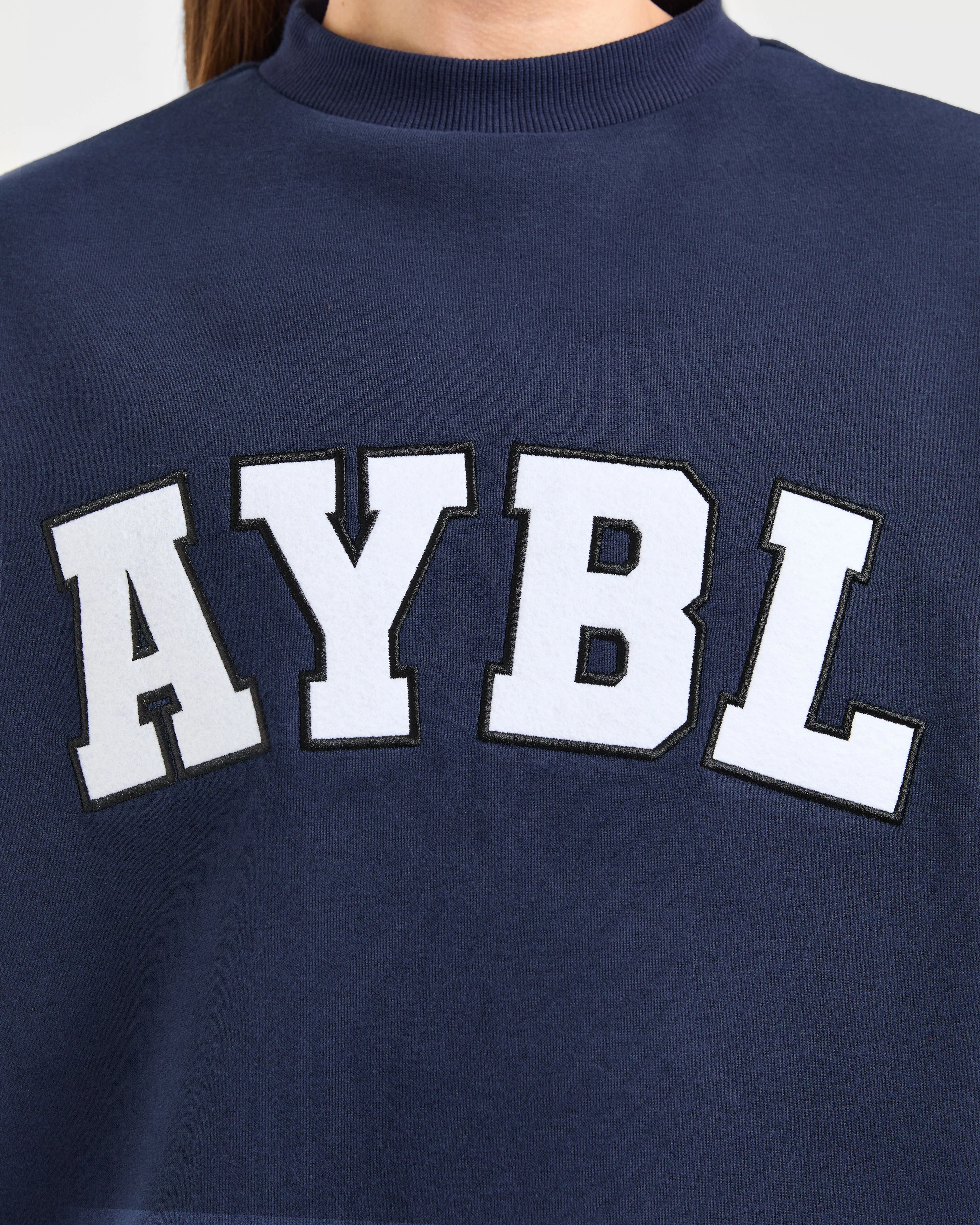 Varsity 2.0 Oversized Sweatshirt - Navy - Image 5