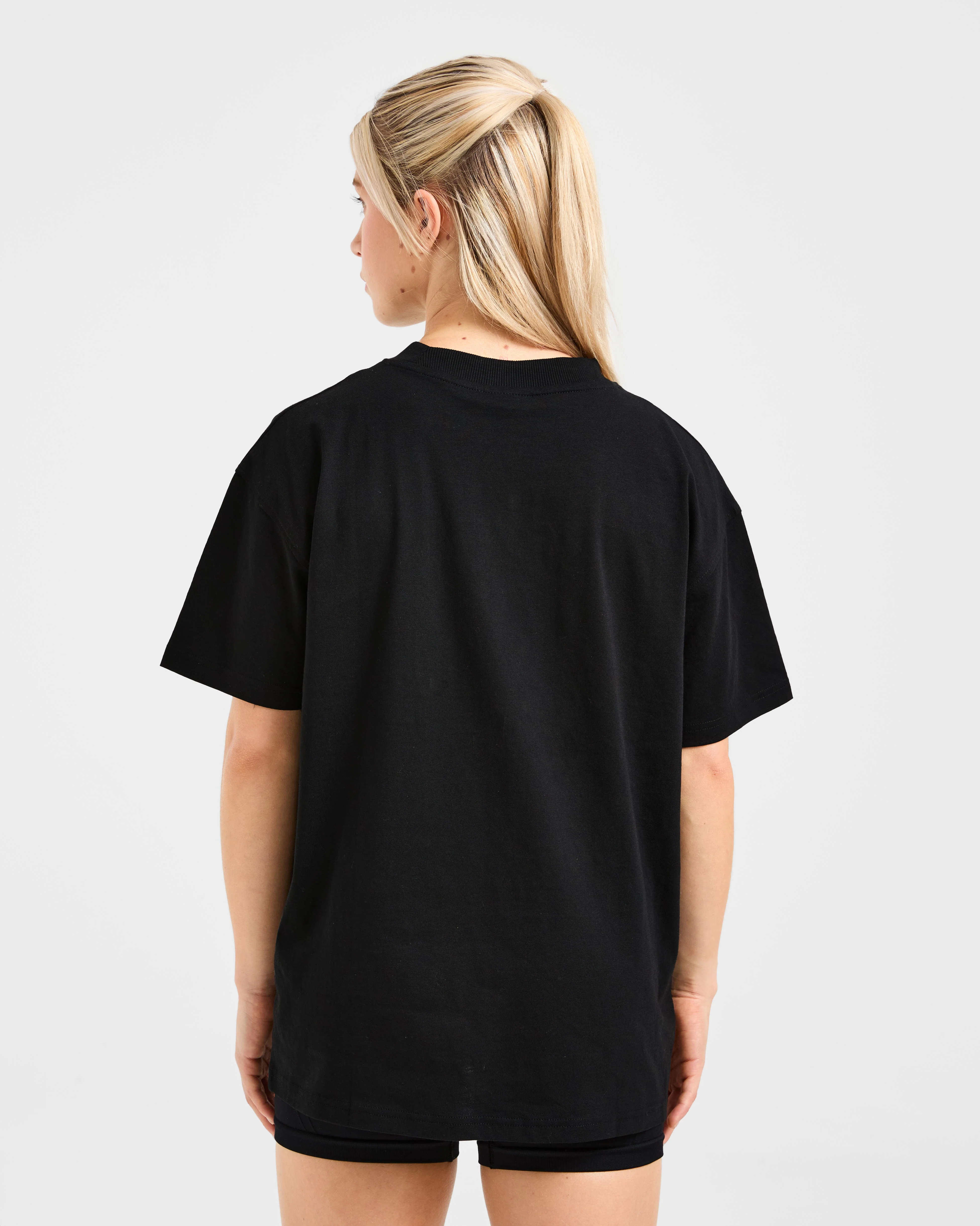 Varsity 2.0 Oversized T Shirt - Black - Image 2