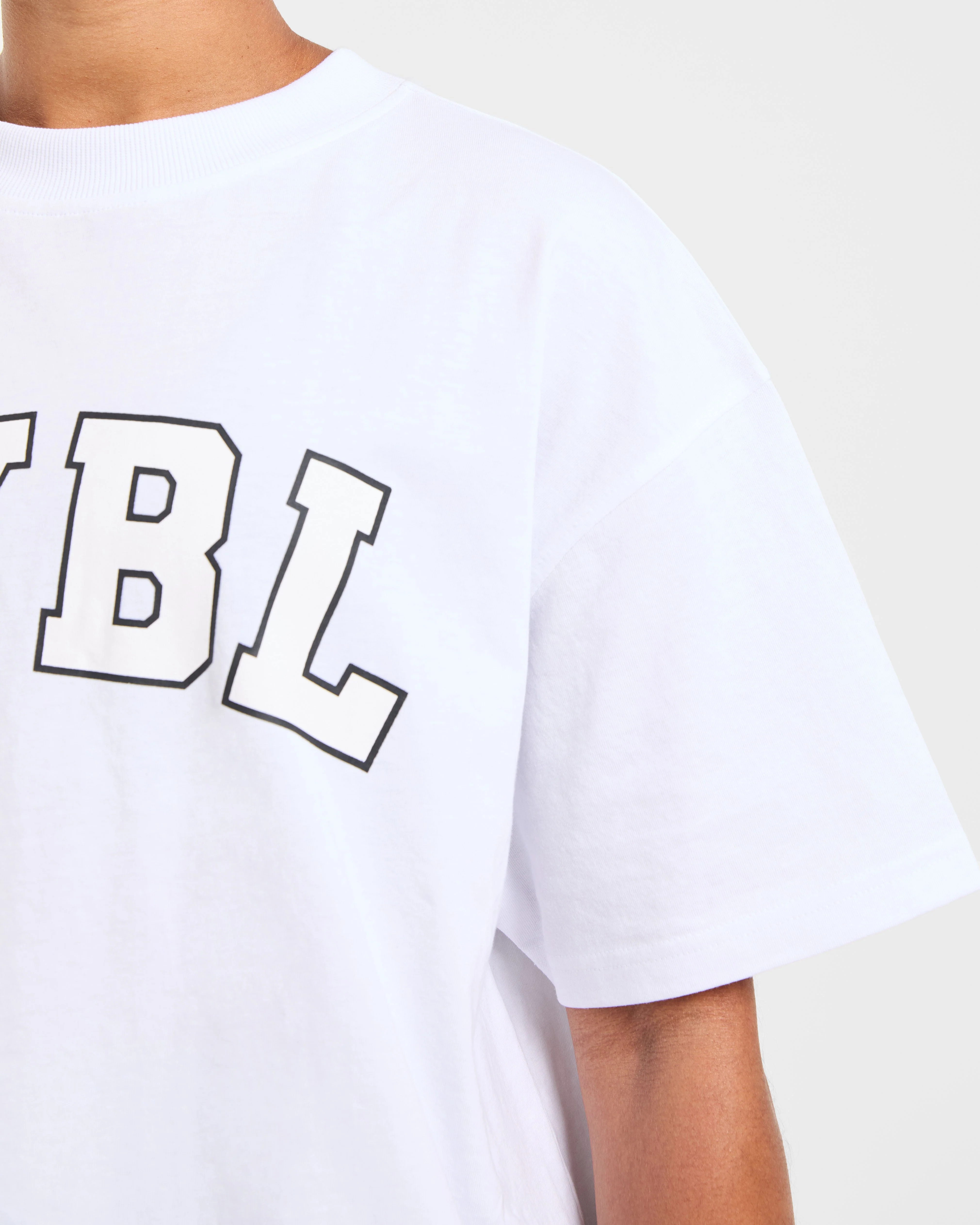 Varsity 2.0 Oversized T Shirt - White - Image 6