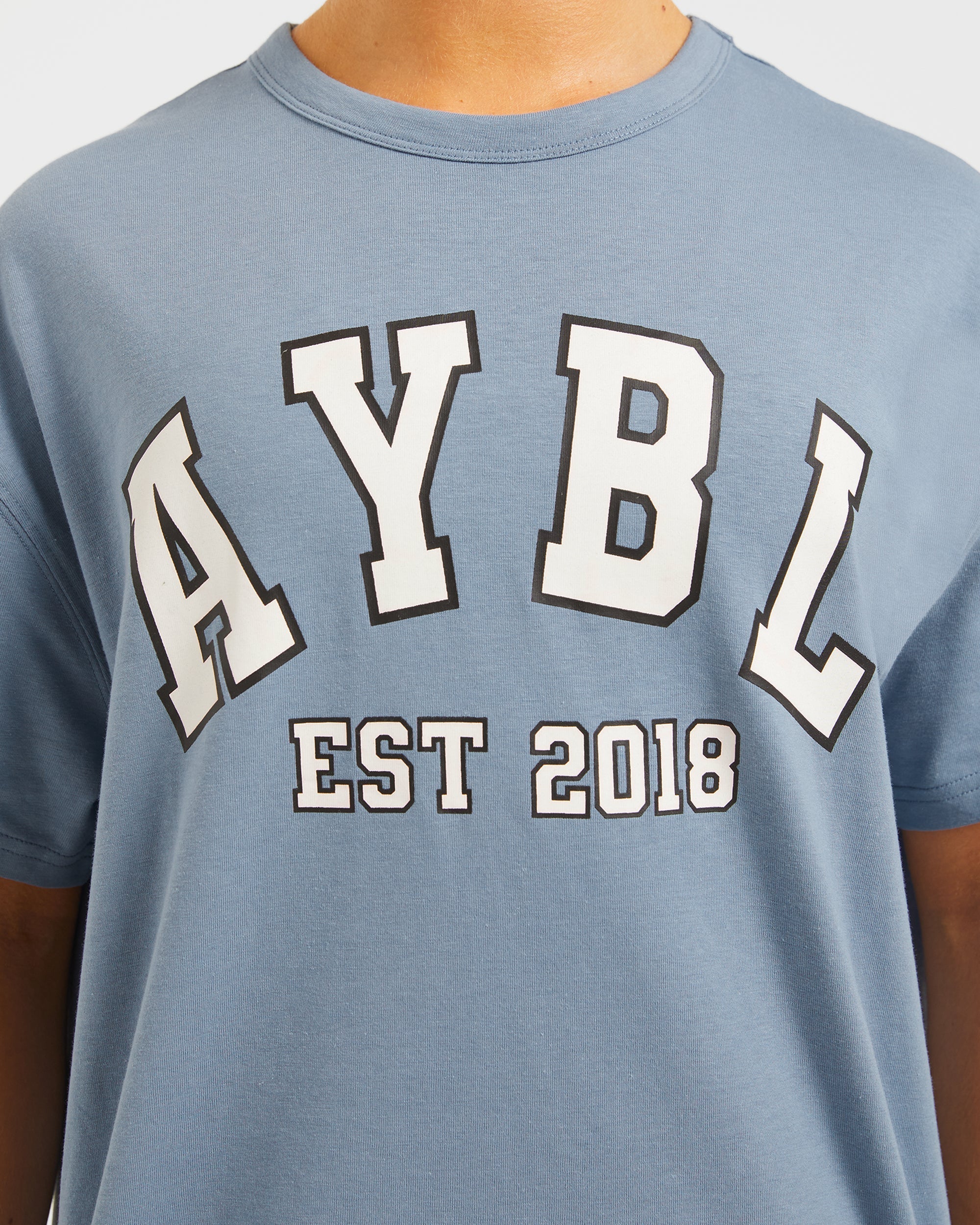 Varsity Oversized T Shirt - Blue - Image 5